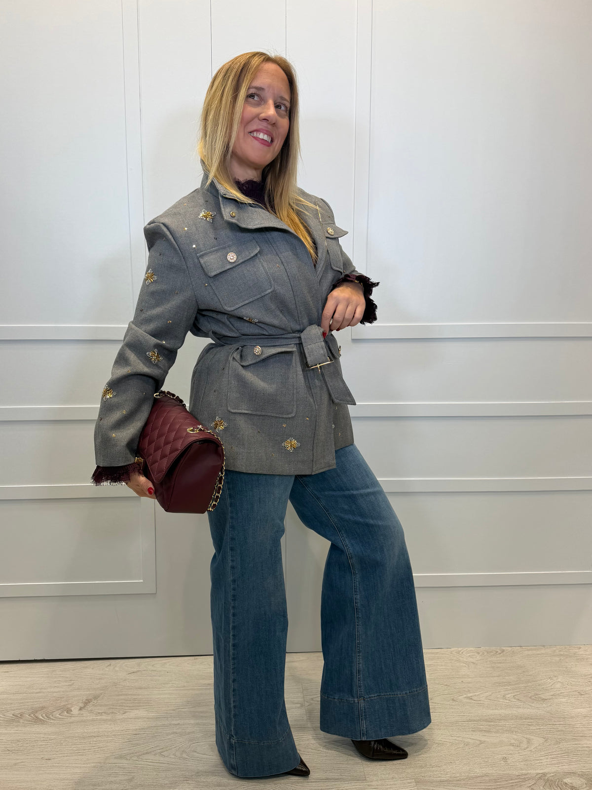 Chaqueta Porcieda Gris
