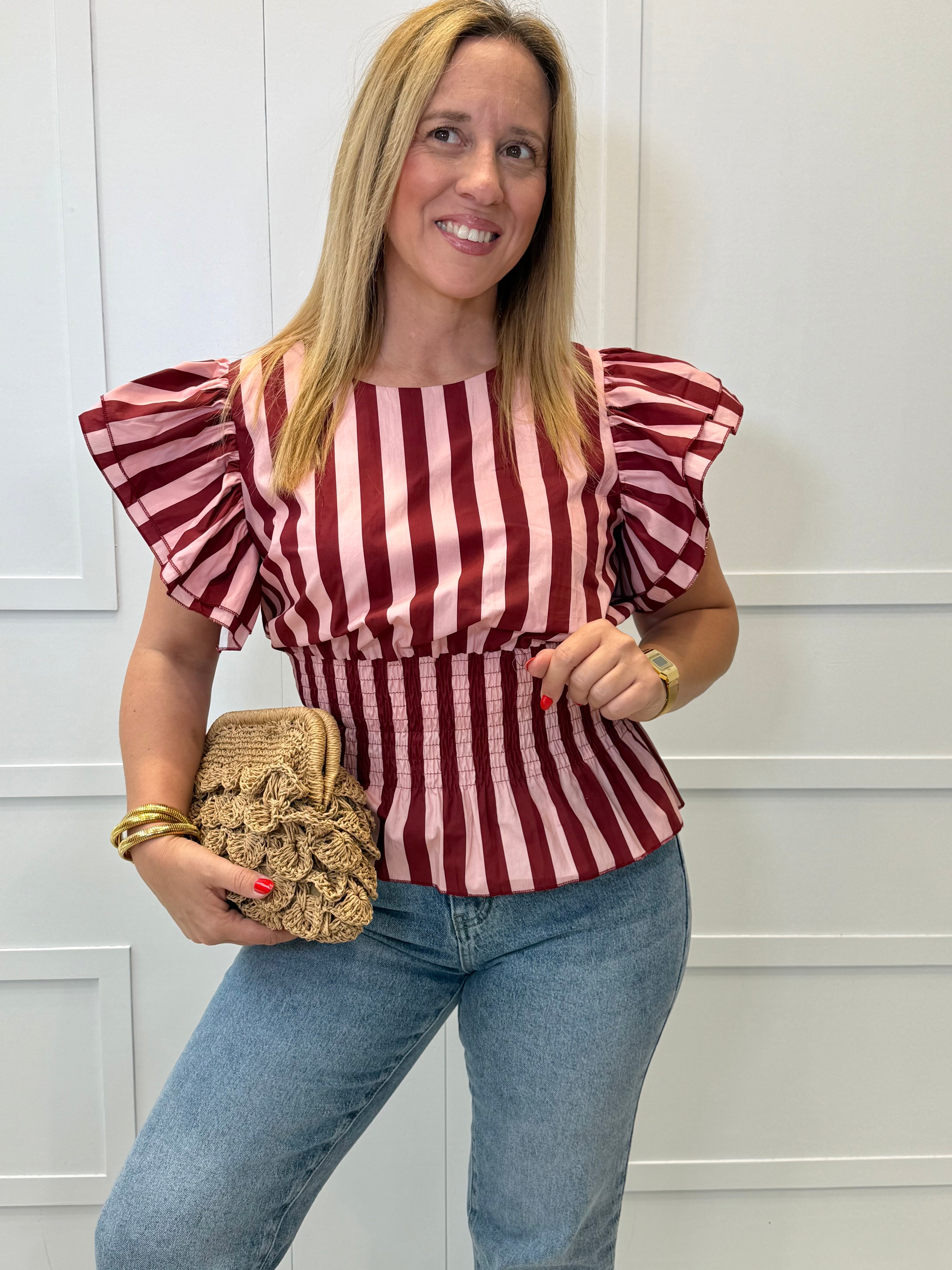 Blusa Marina De Cudeyo Burdeos
