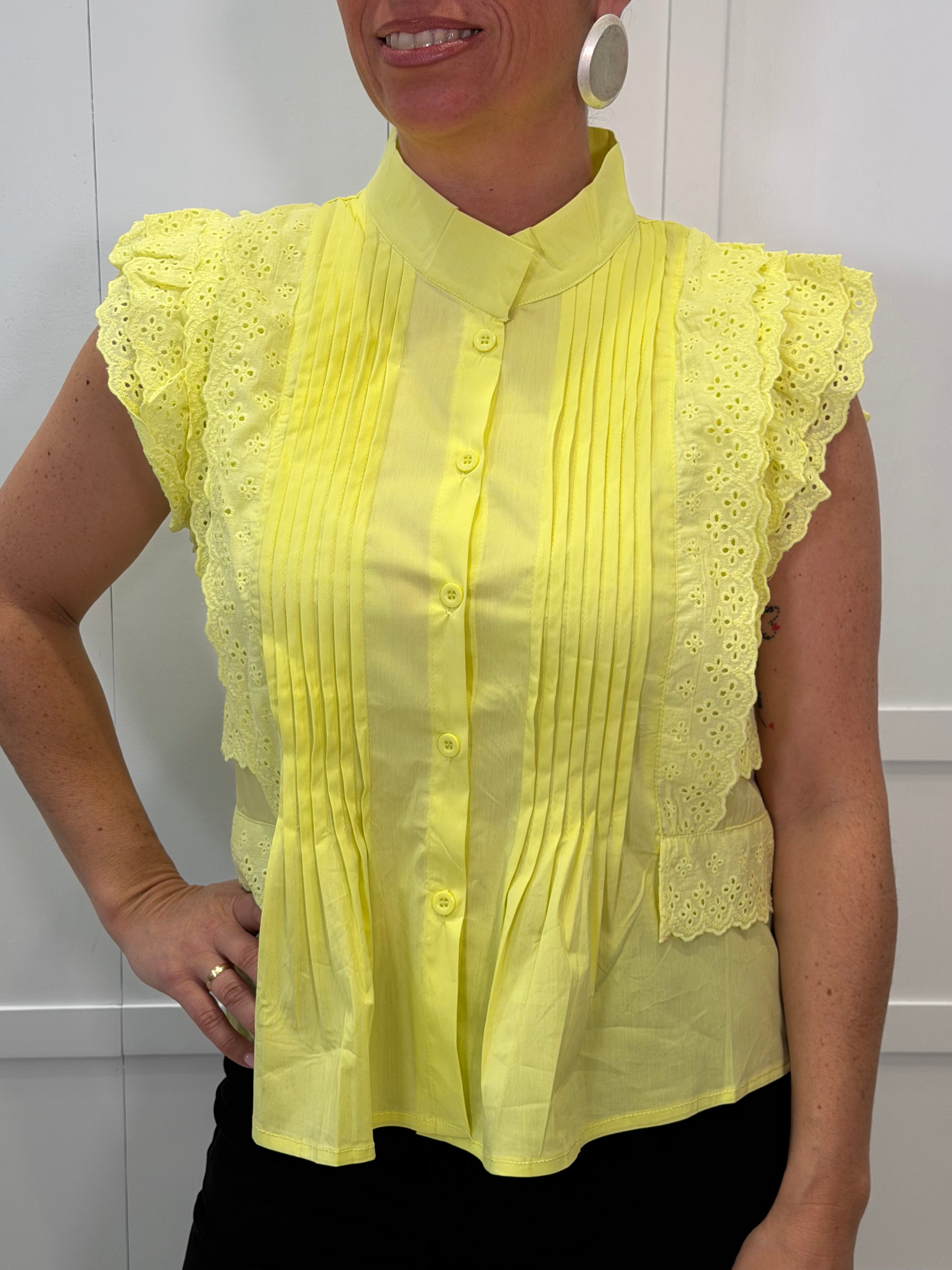 Camisa Bárcena De Cicero Amarilla