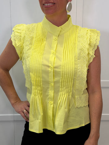 Camisa Bárcena De Cicero Amarilla