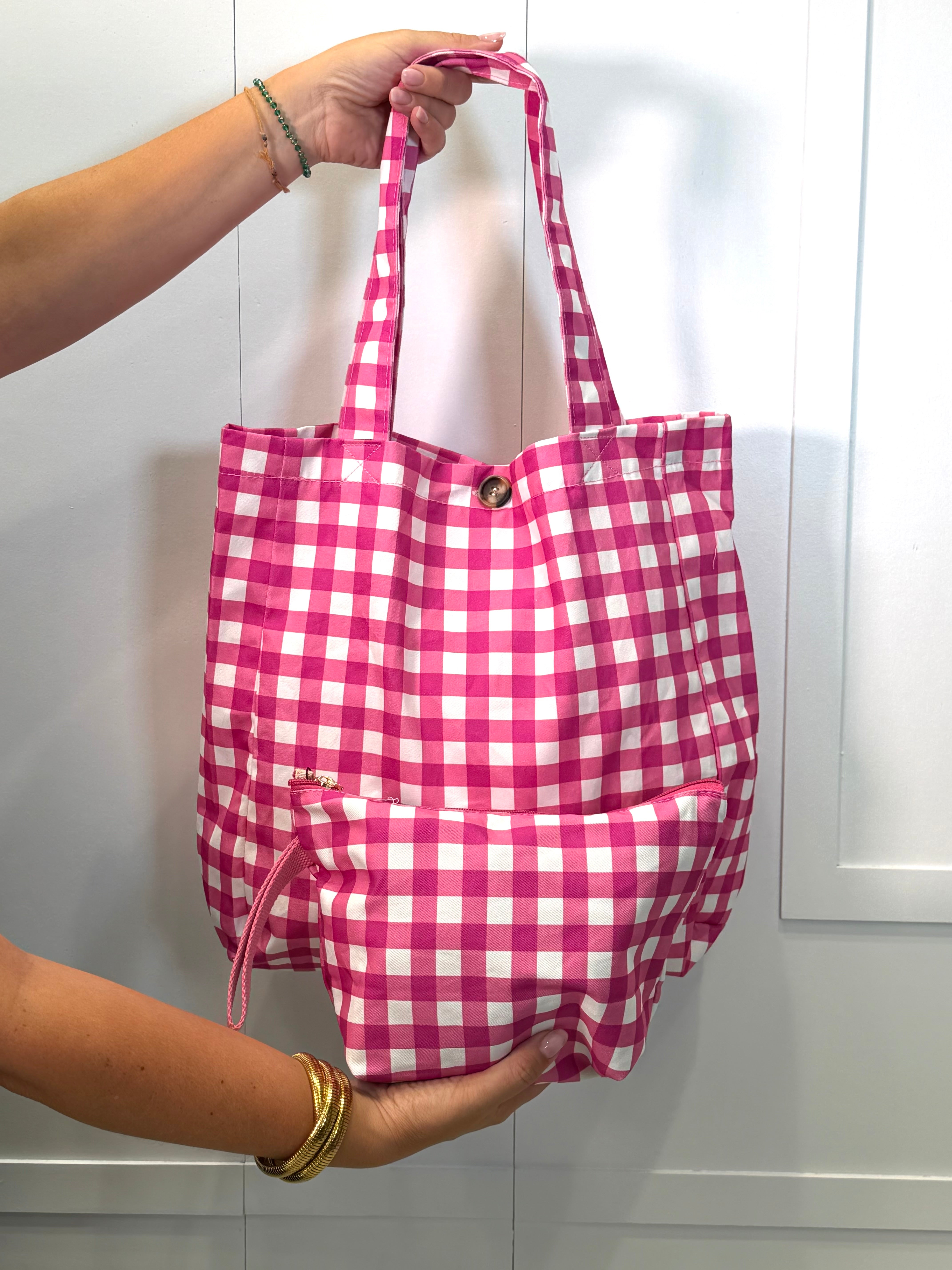 Cartera Vichy fucsia