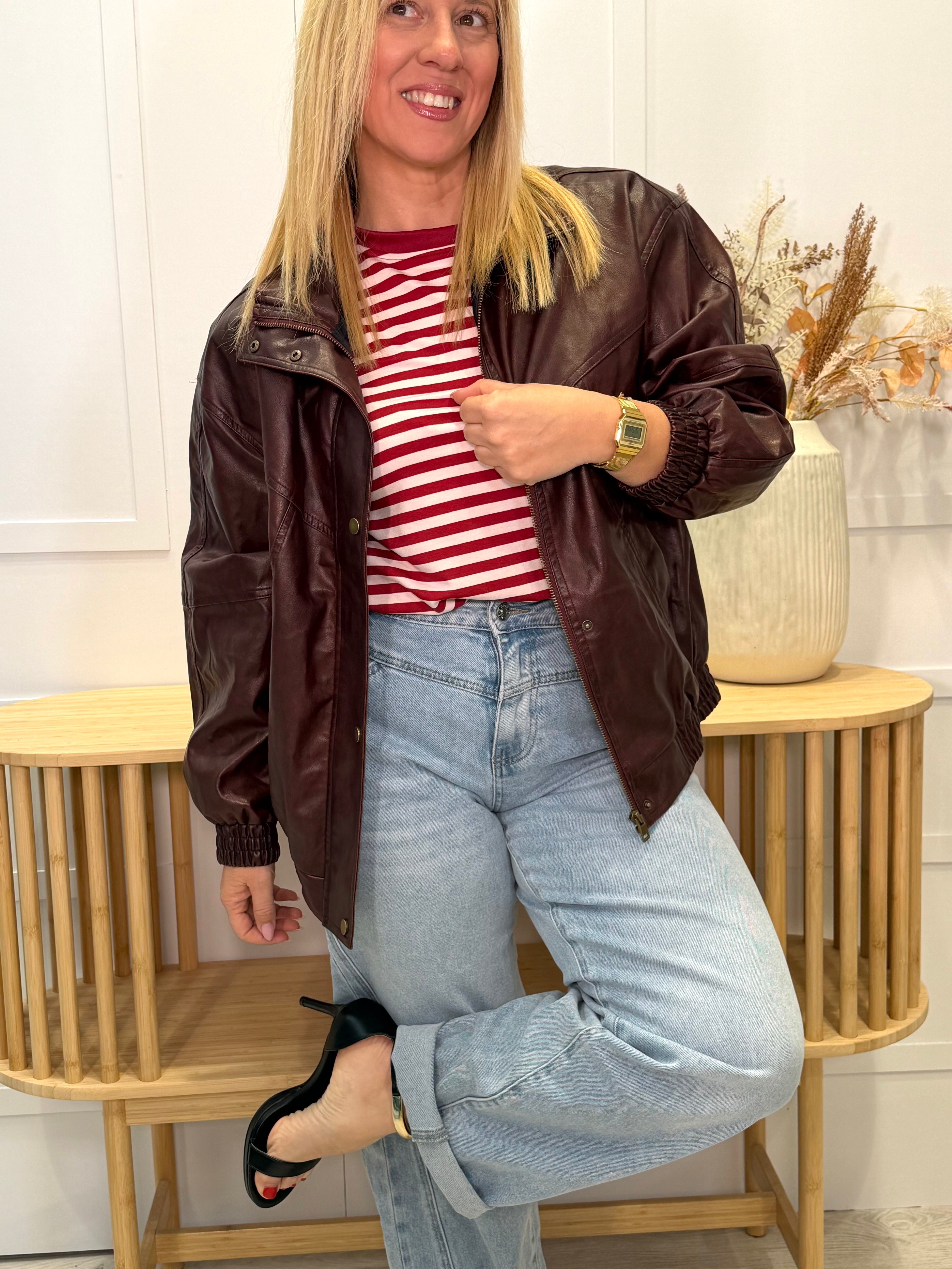 Camiseta Liendo Burdeos