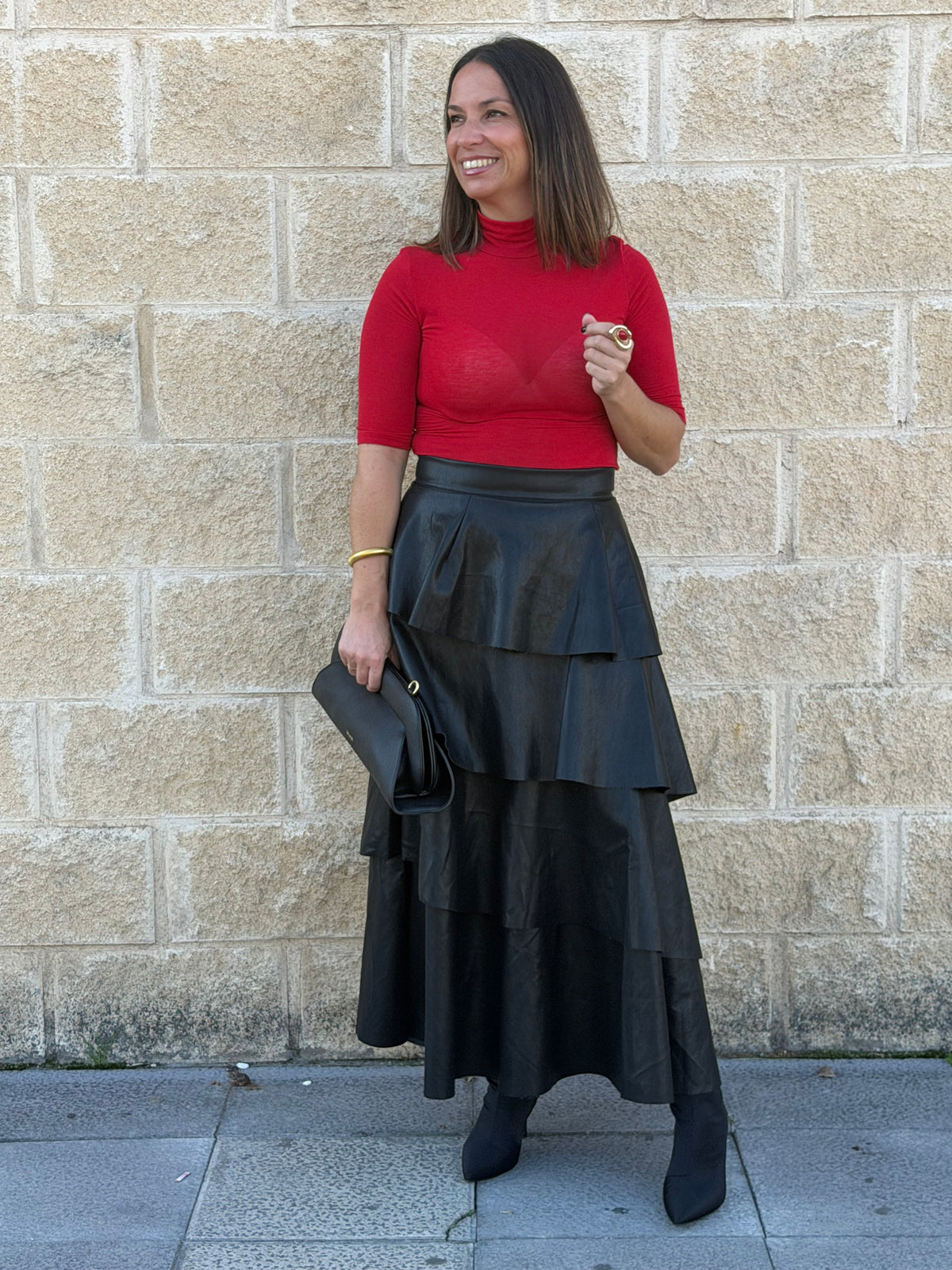 Falda Hinojedo Negra