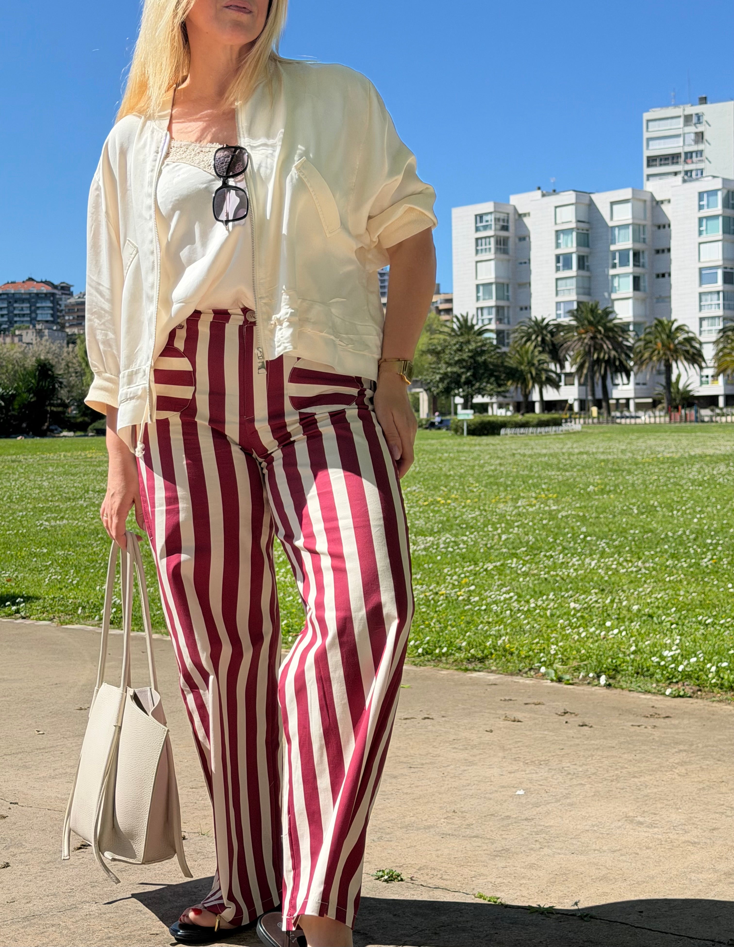 Pantalón Dobres Burdeos