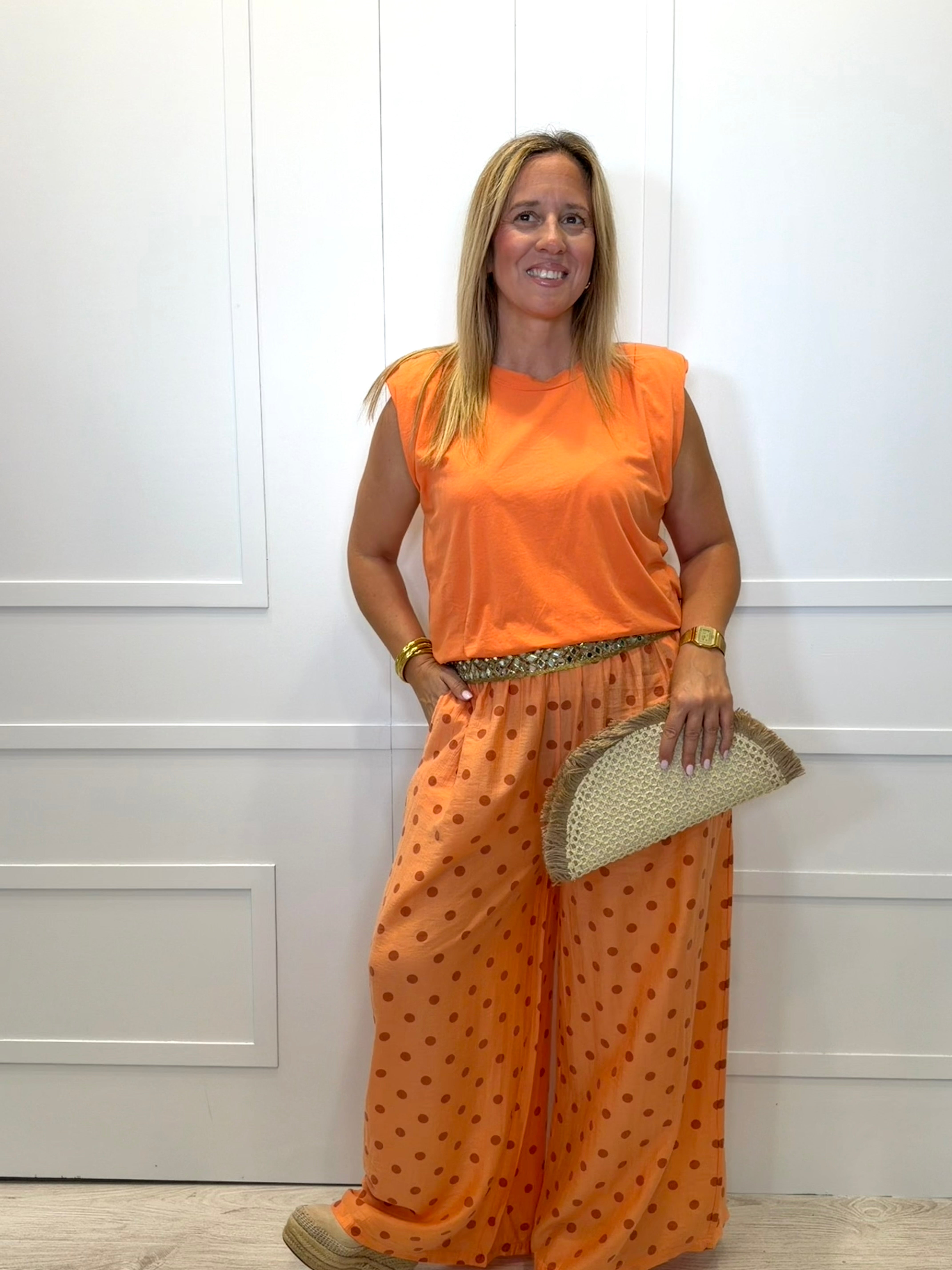 Pantalón Mazcuerras Naranja