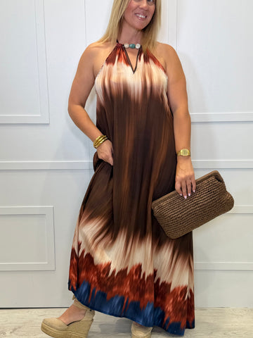 Vestido Turieno Chocolate