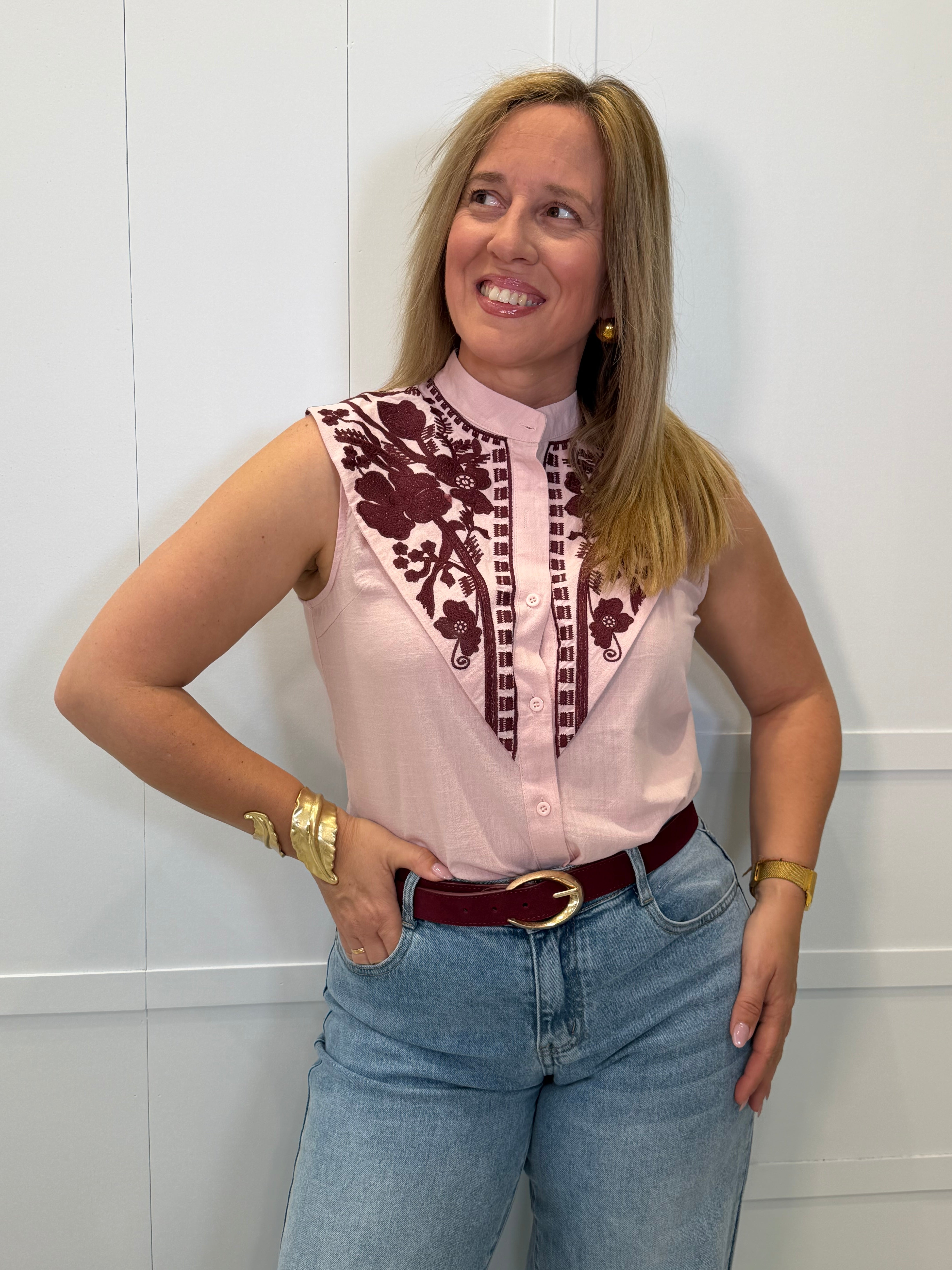 Blusa Vejo Burdeos