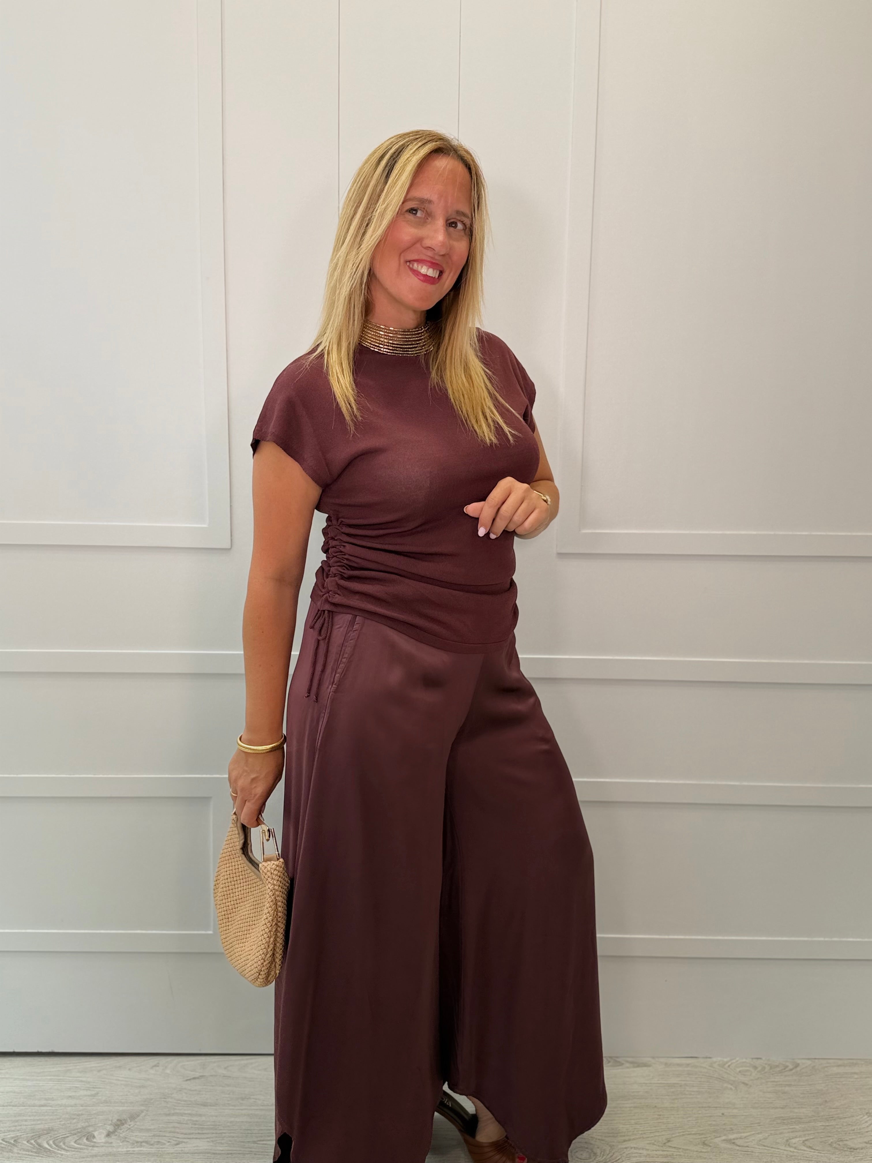 Pantalón Redo Burdeos