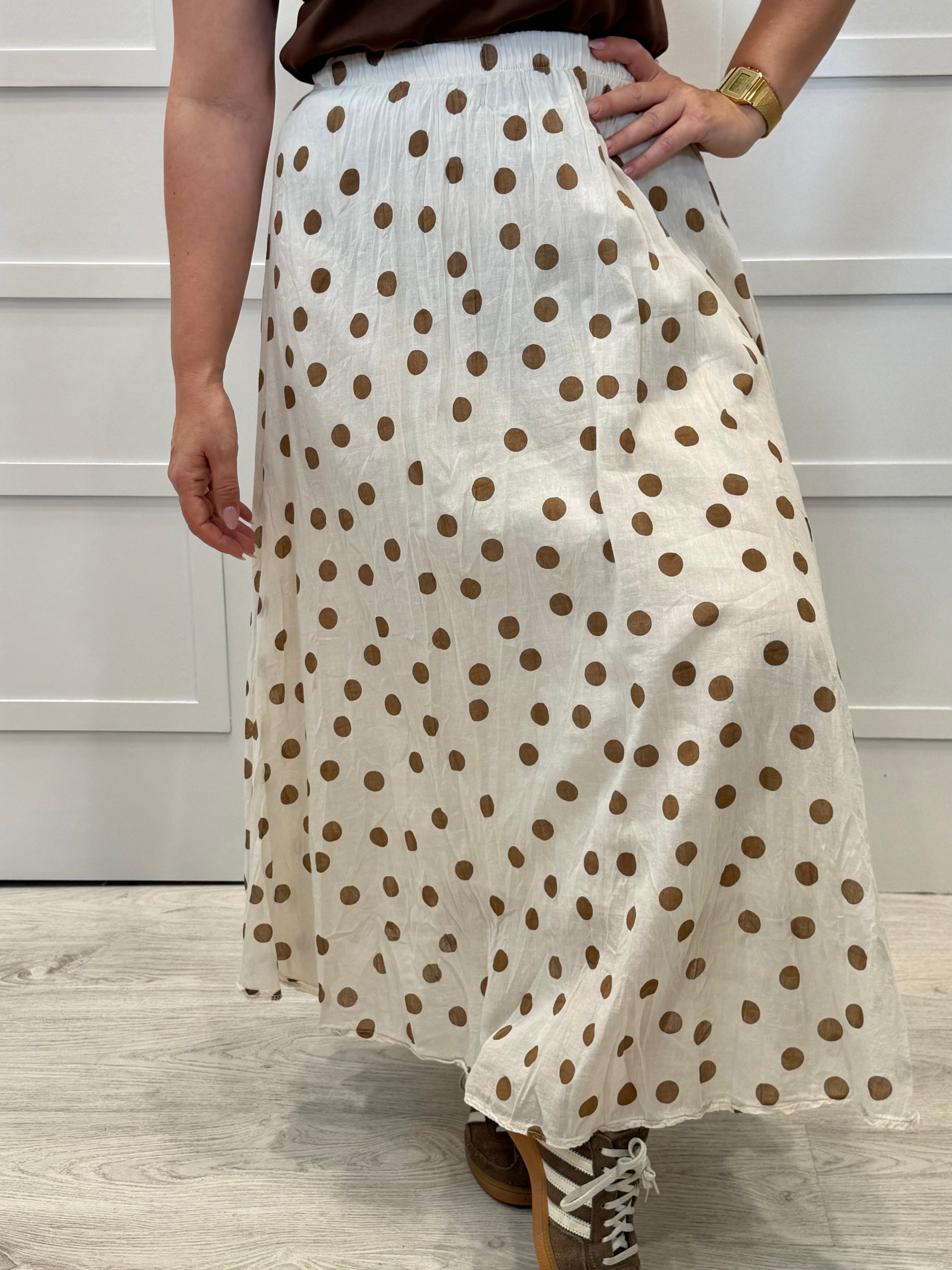 Falda La Fuente beige
