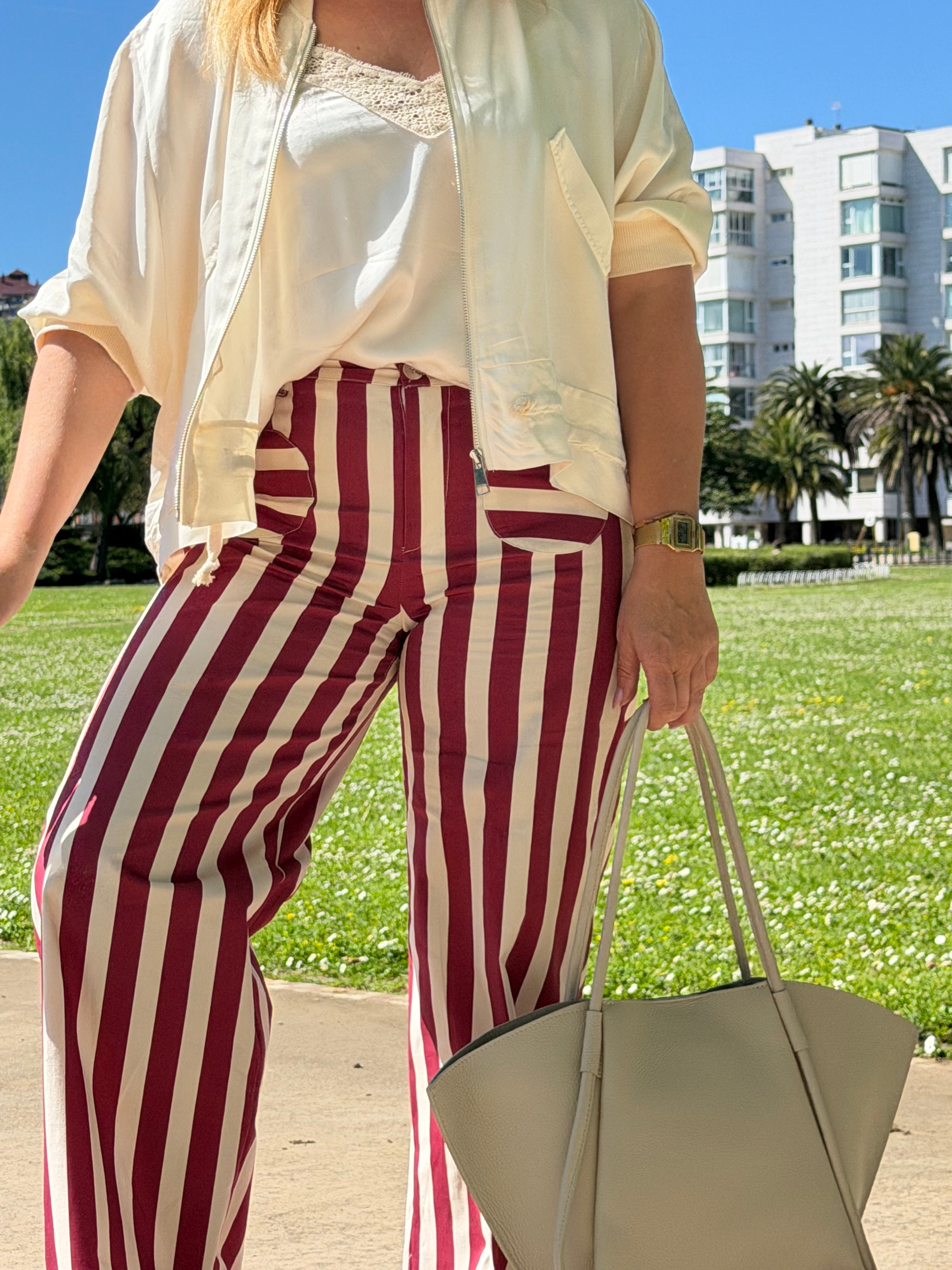 Pantalón Dobres Burdeos