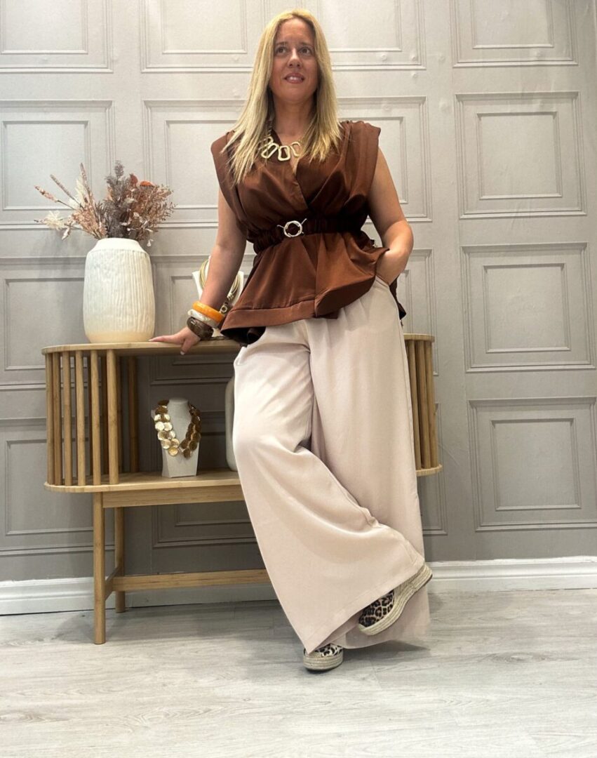 Blusa Puentenansa Marrón