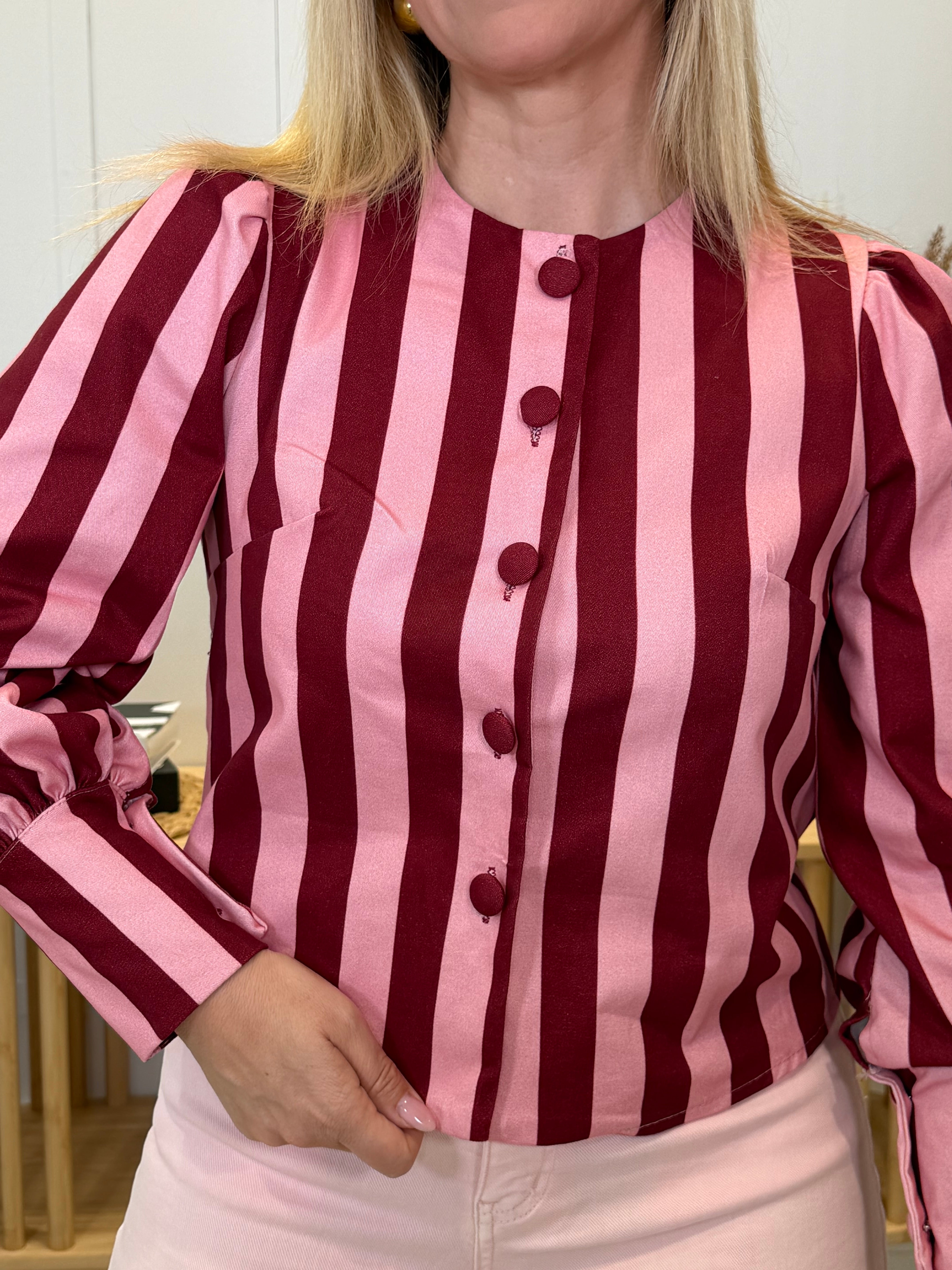 Blusa Naroba Burdeos