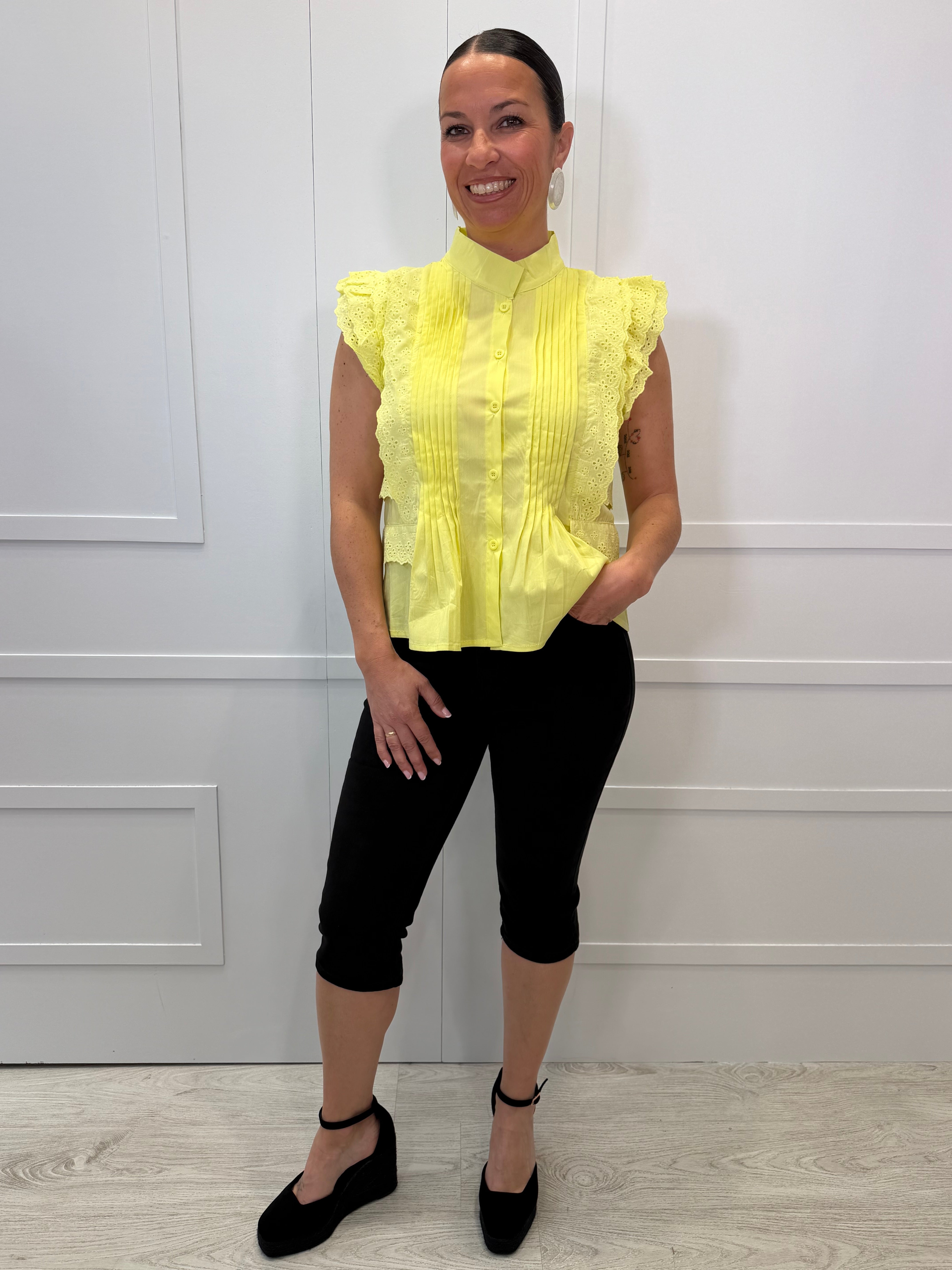 Camisa Bárcena De Cicero Amarilla