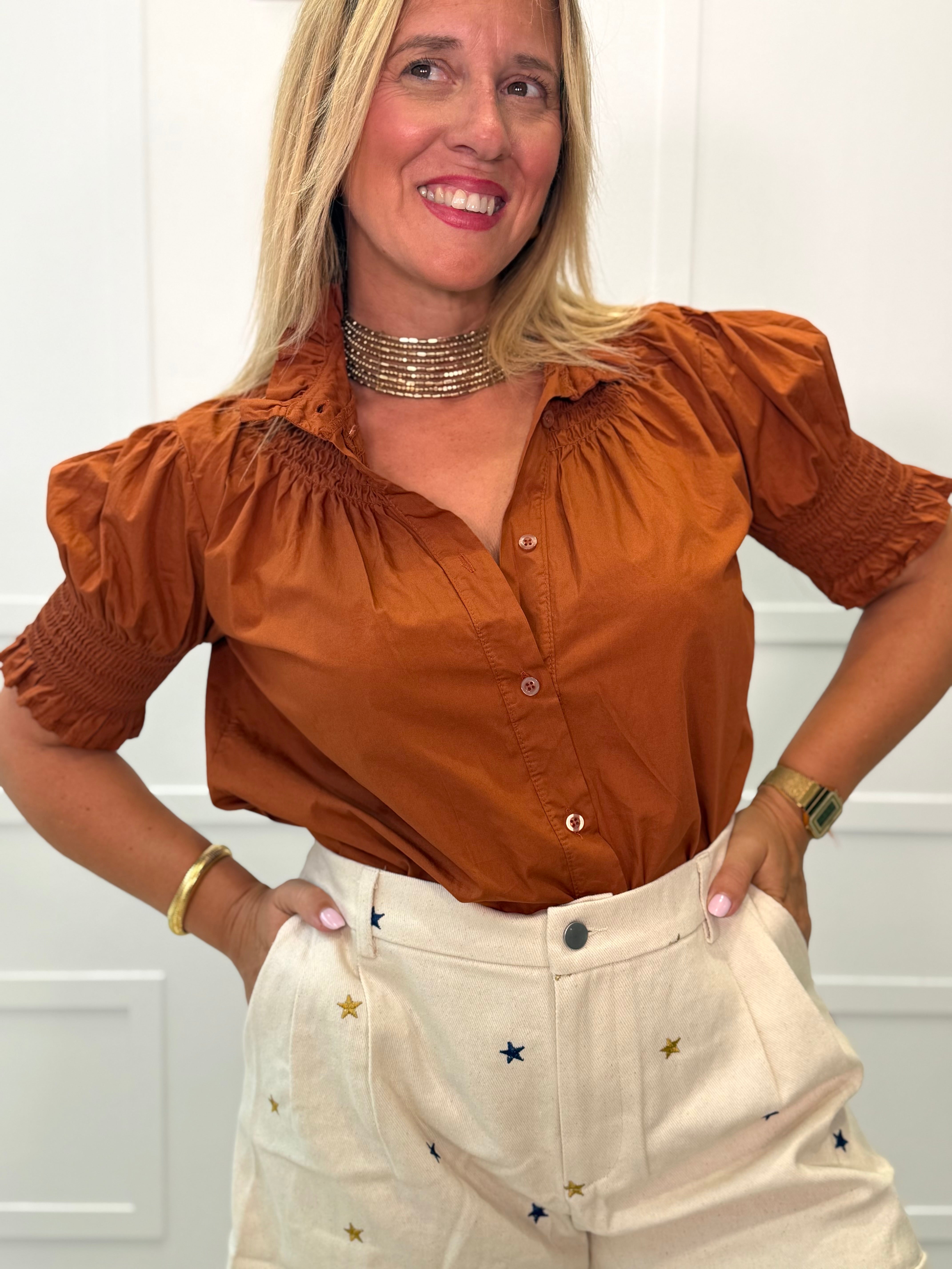 Blusa Carreño Teja