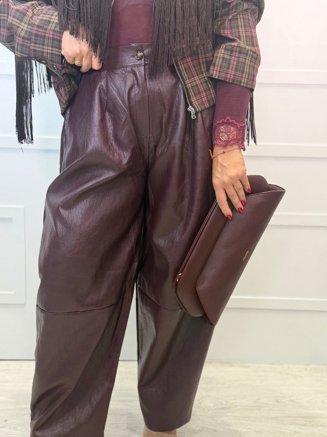 Pantalón Valdenoja Burdeos