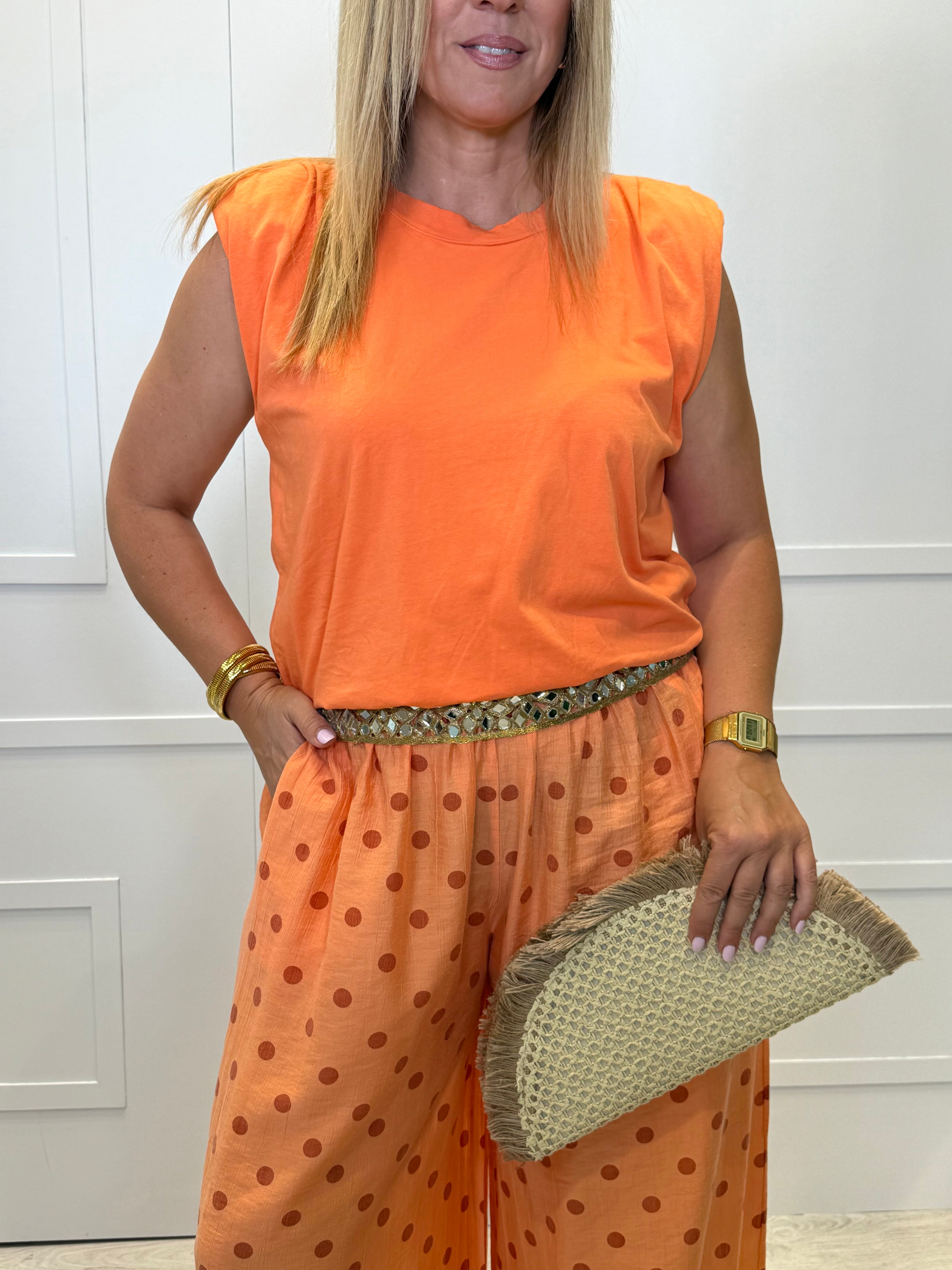 Pantalón Mazcuerras Naranja