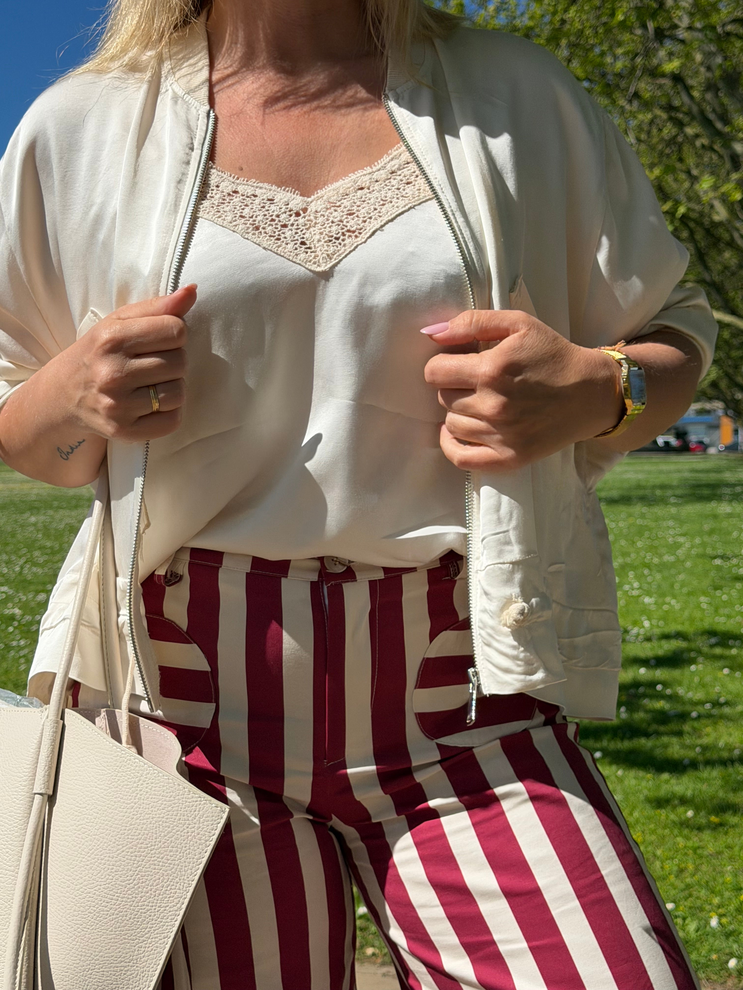 Pantalón Dobres Burdeos
