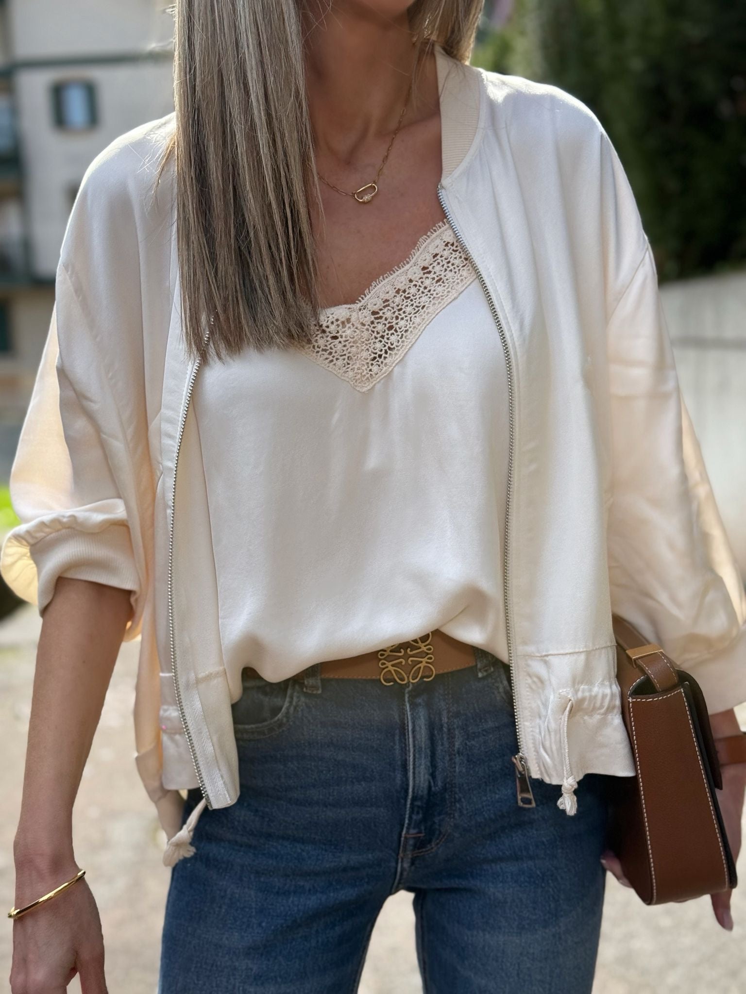 Bomber Caviedes Beige