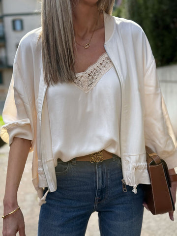 Bomber Caviedes Beige