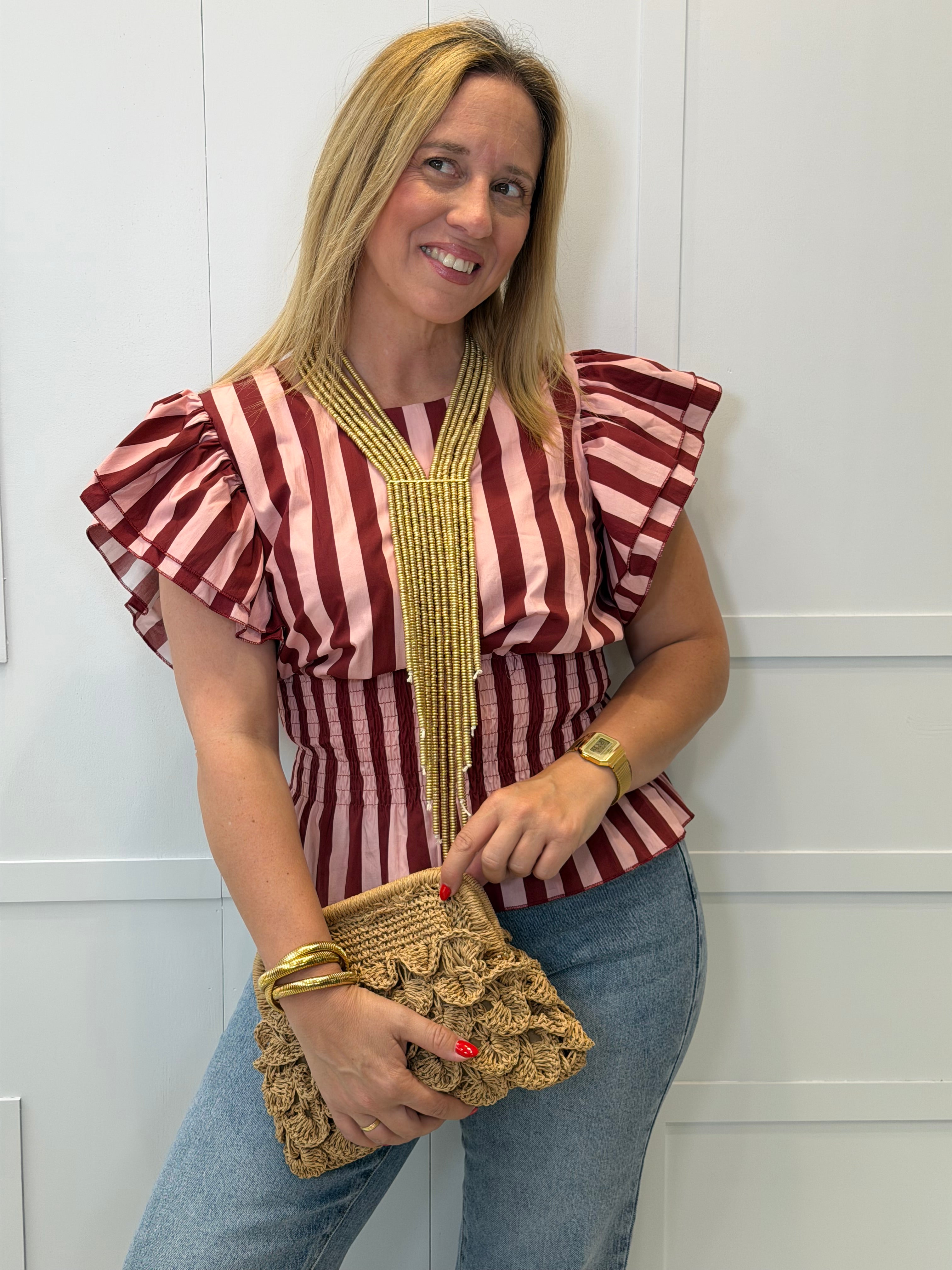 Blusa Marina De Cudeyo Burdeos