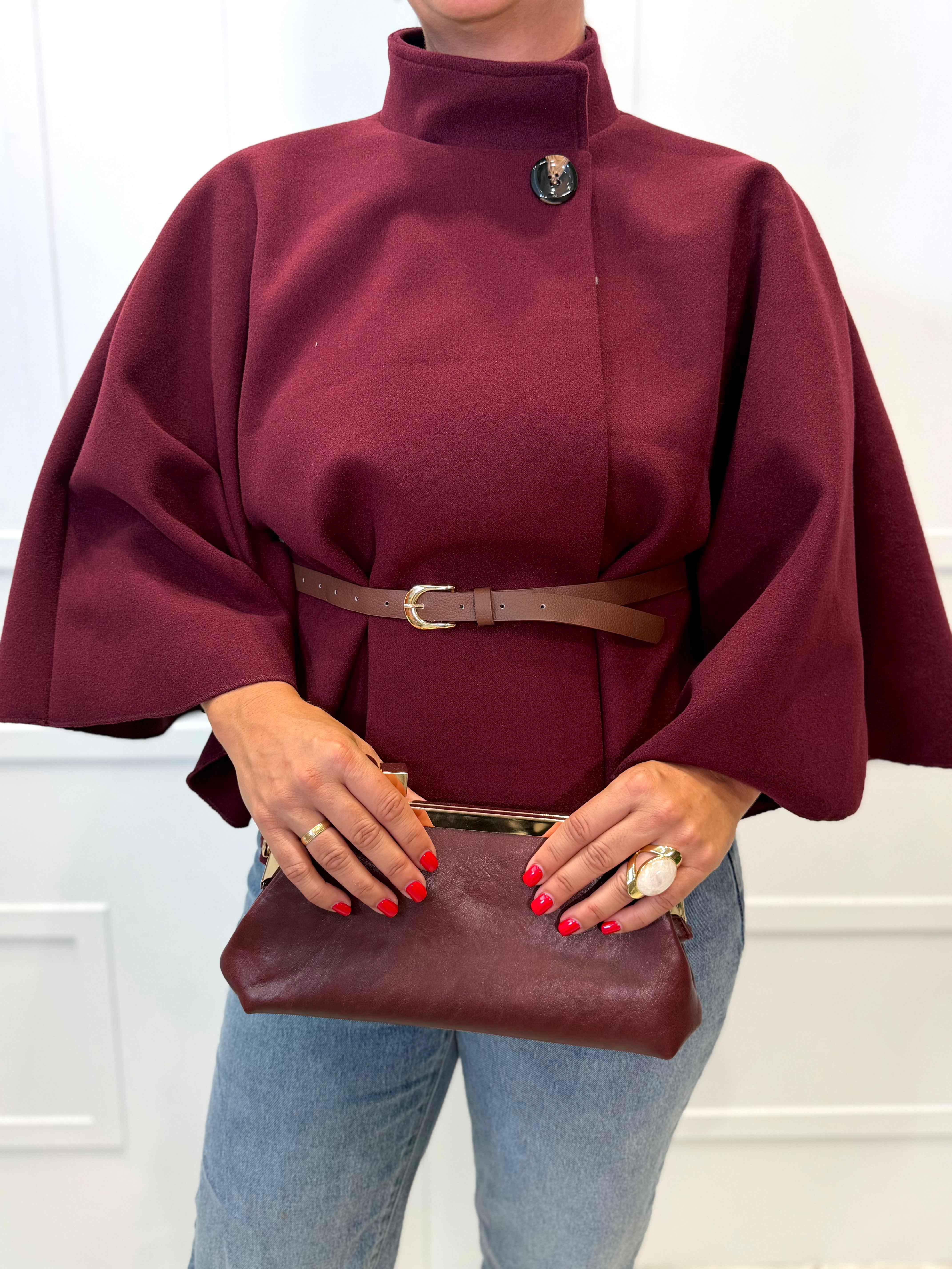 Chaqueta Capa Valderredible Burdeos