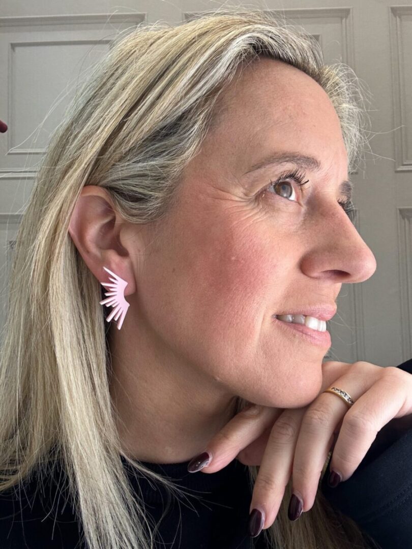 Pendientes Alas Rosa