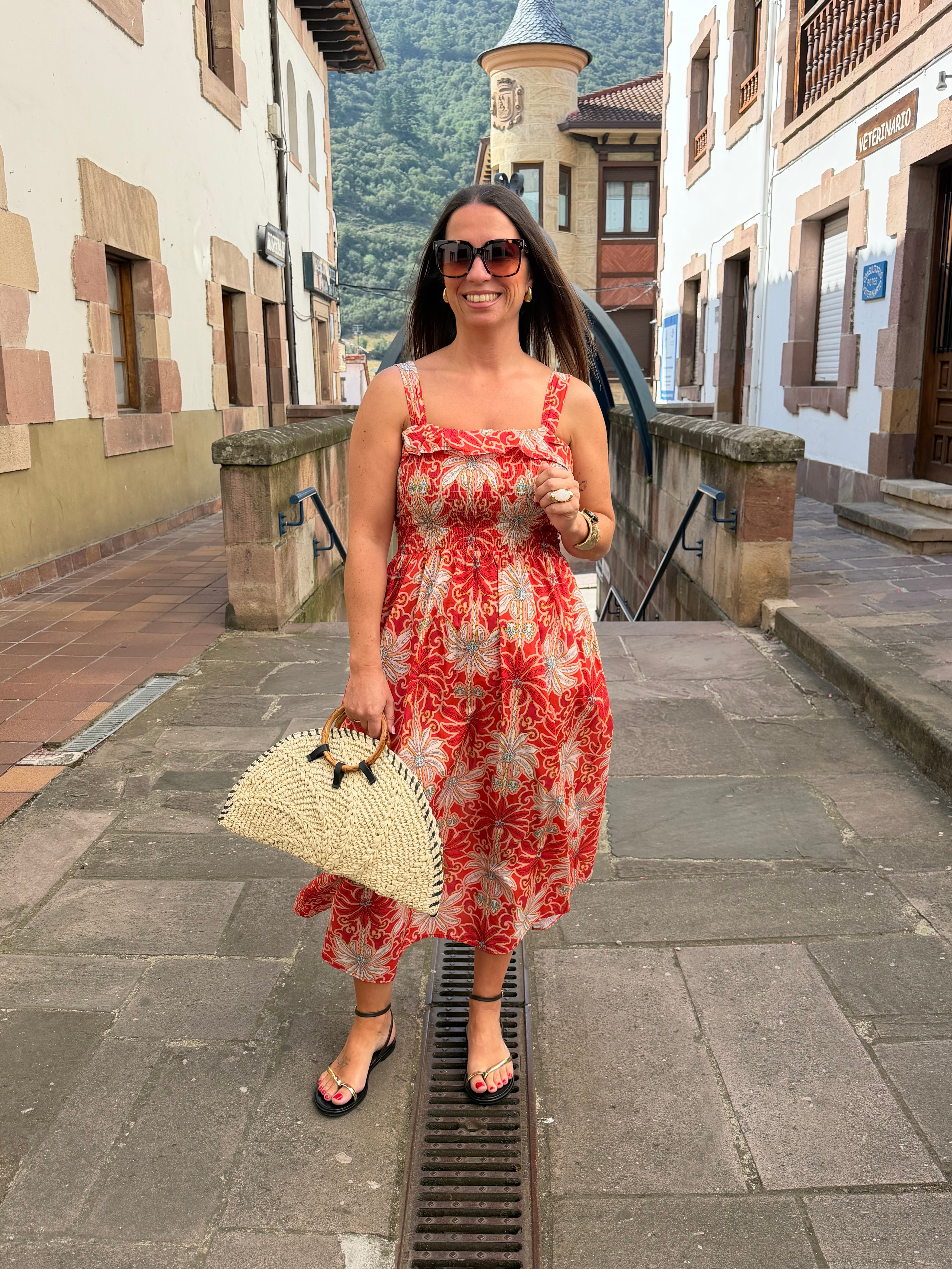 Vestido Los Castros Coral