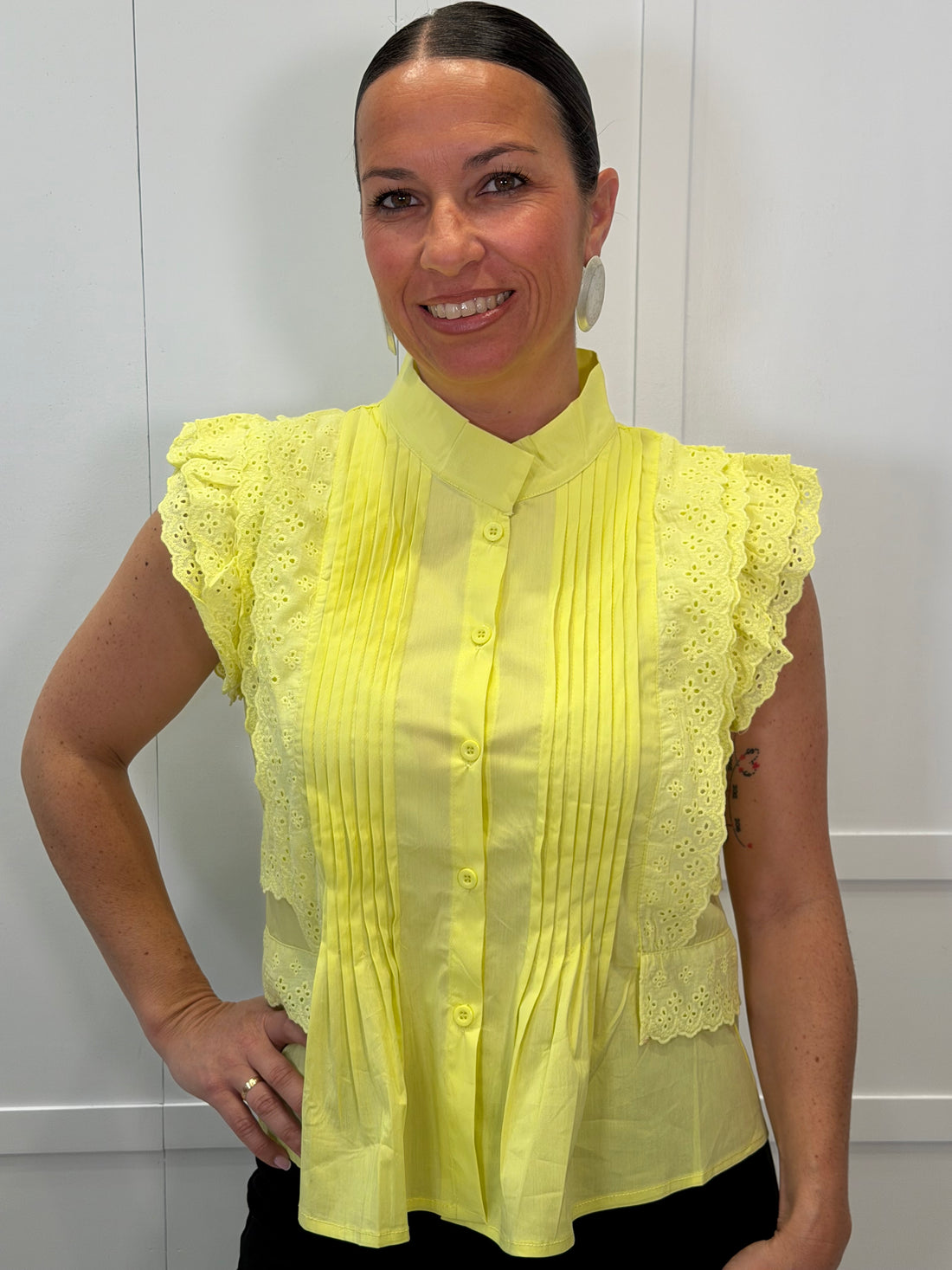 Camisa Bárcena De Cicero Amarilla