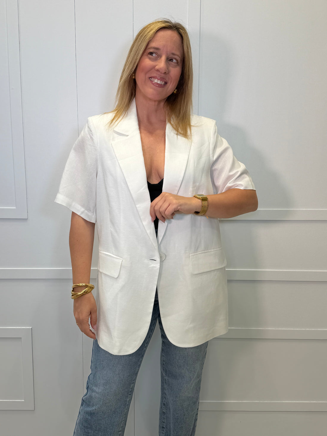Blazer Riclones Blanca