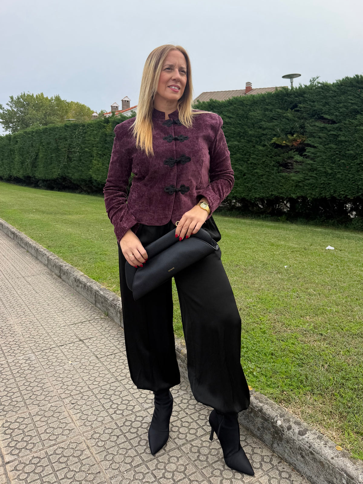 Chaqueta Espinosa Burdeos