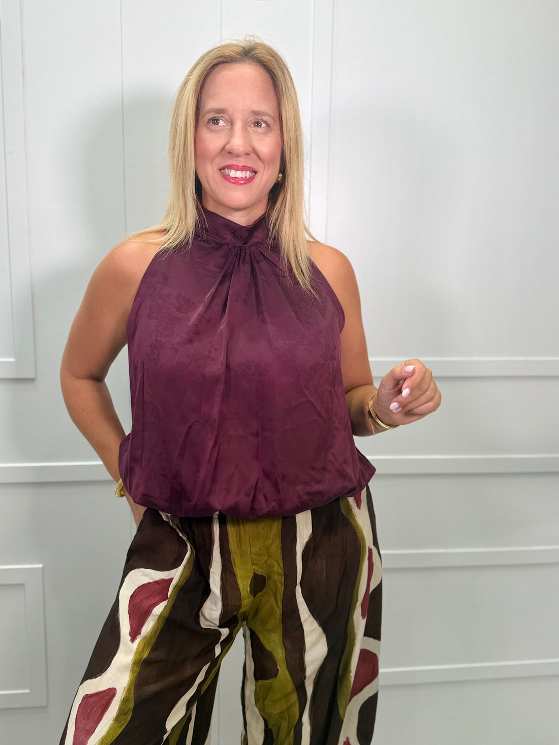 Blusa Tagle Burdeos