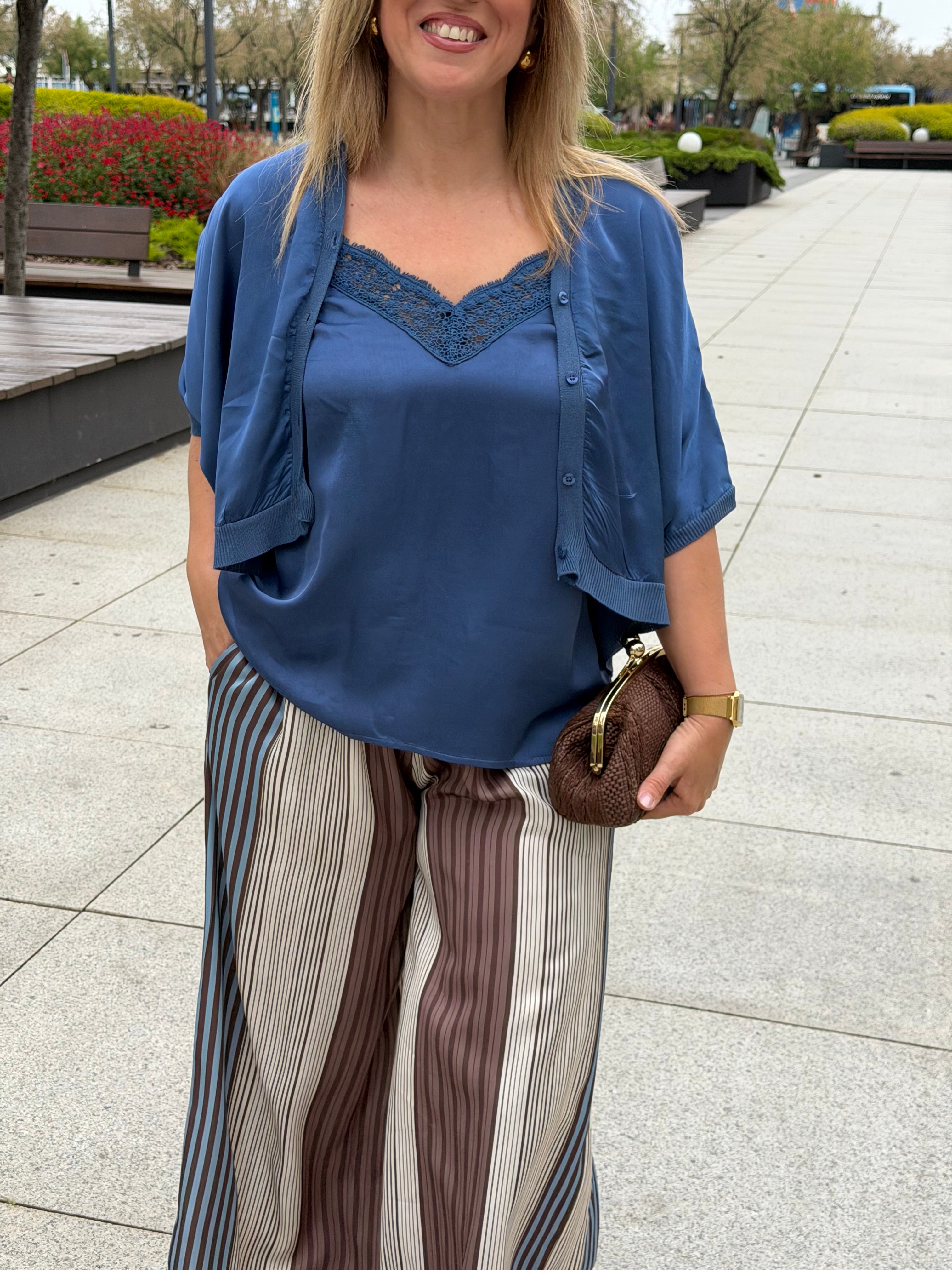 Top Lencero Camijanes Azul