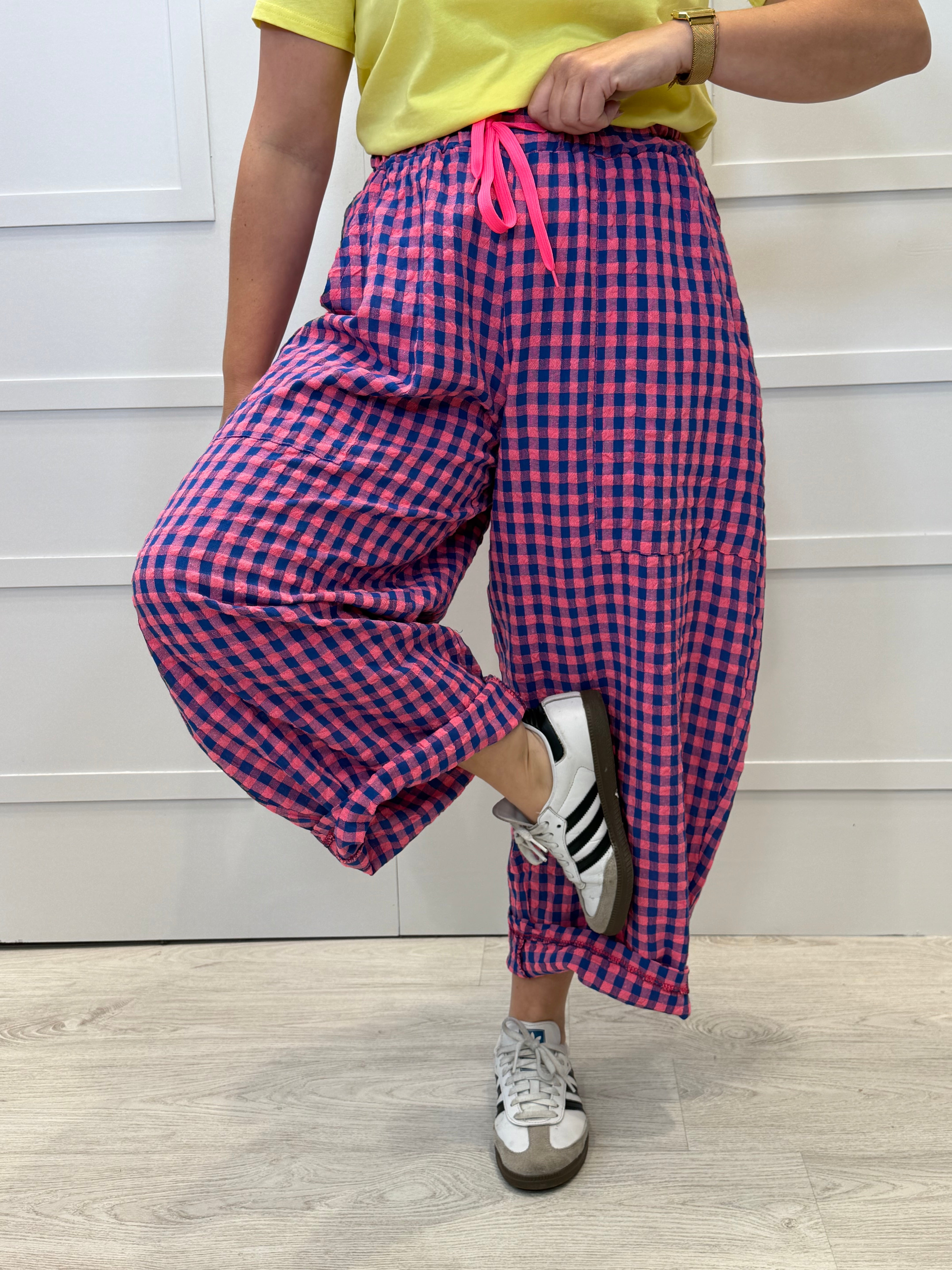 Pantalón Vichy La Picota  fucsia
