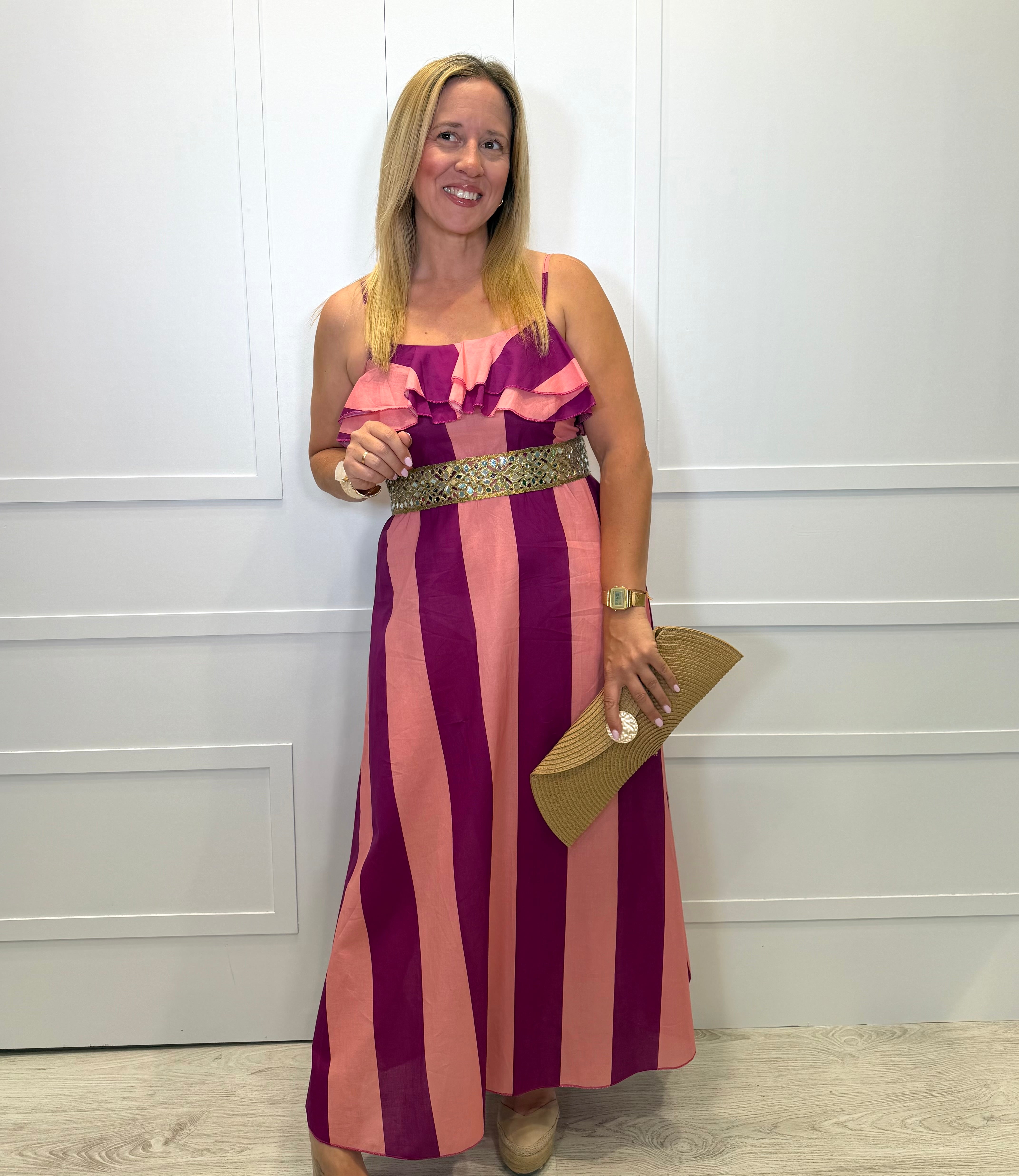 Vestido Naroba Rosa