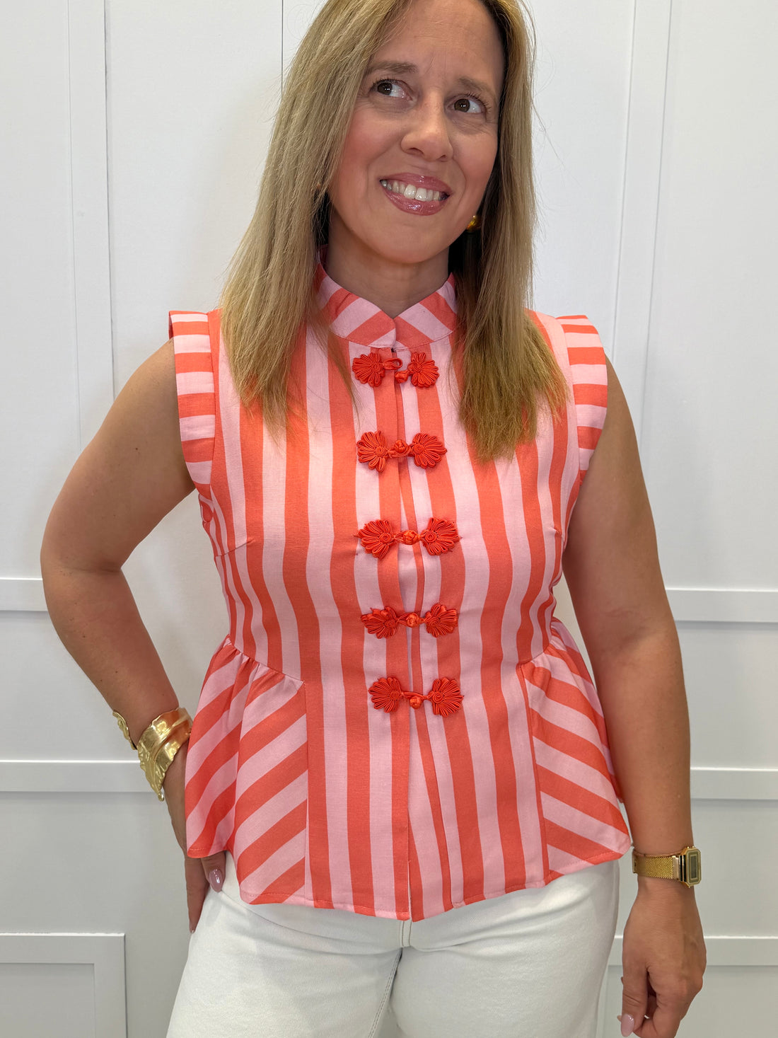 Blusa Villaverde Naranja