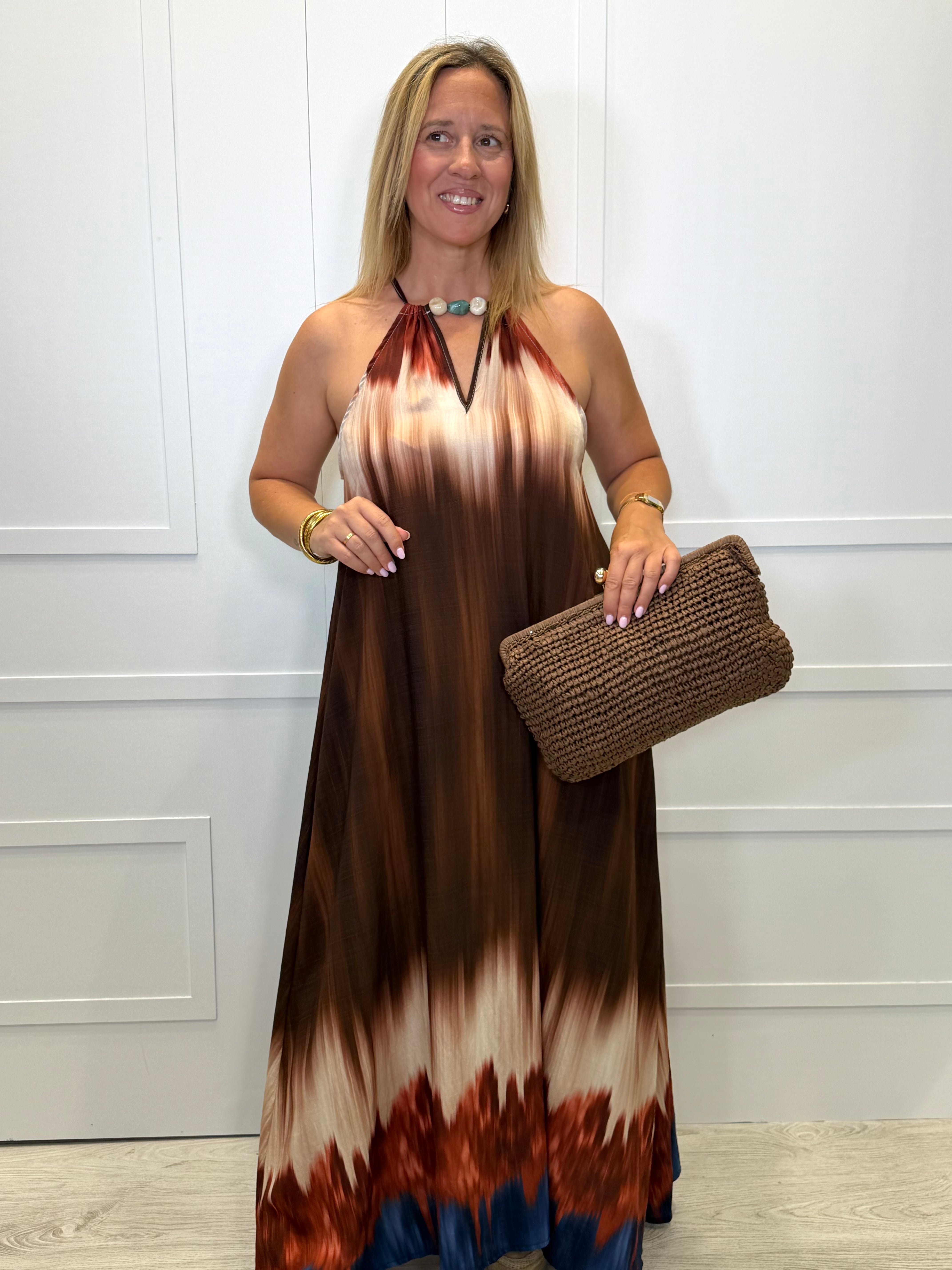 Vestido Turieno Chocolate