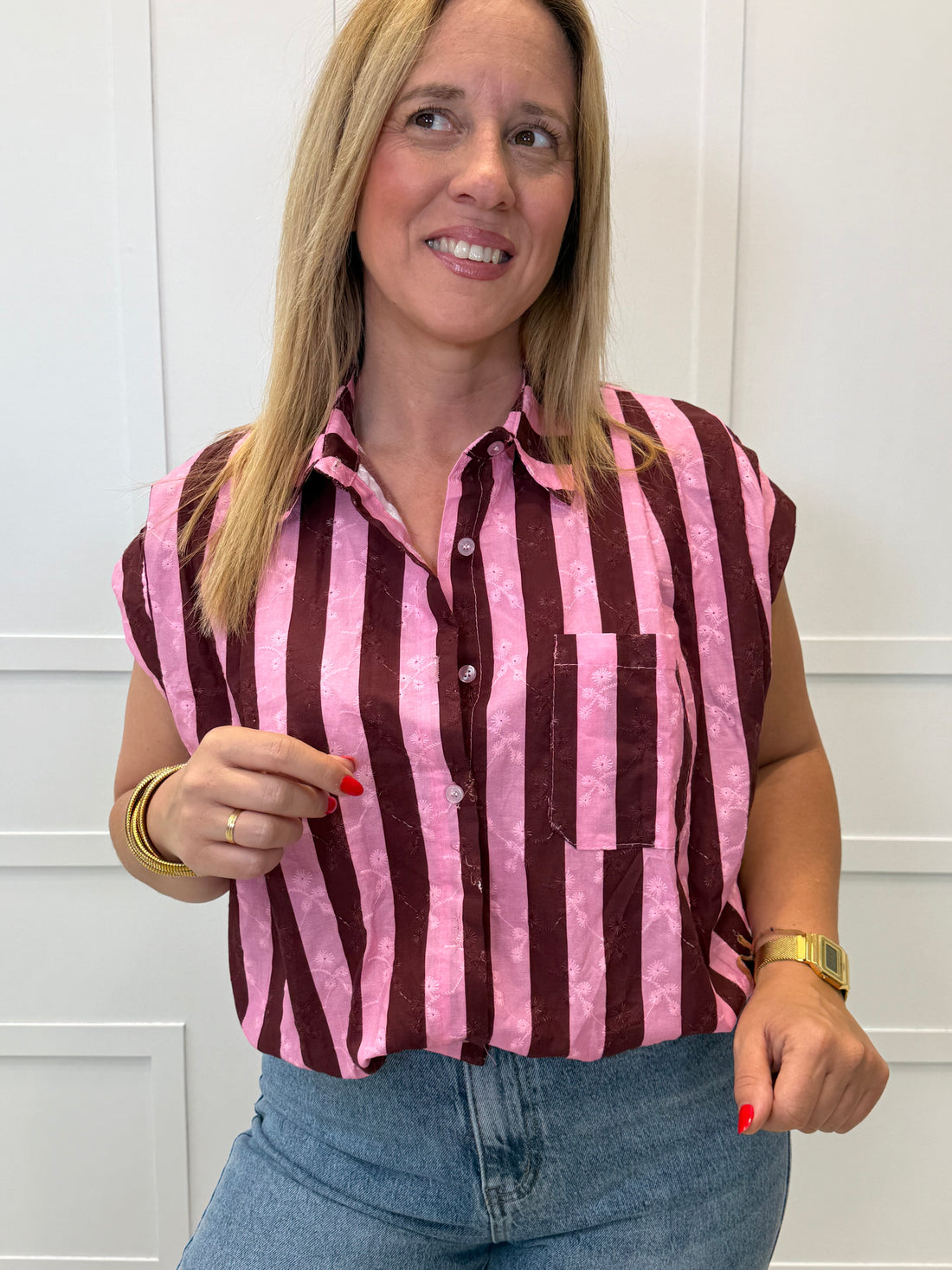 Camisa Los Peligros Burdeos