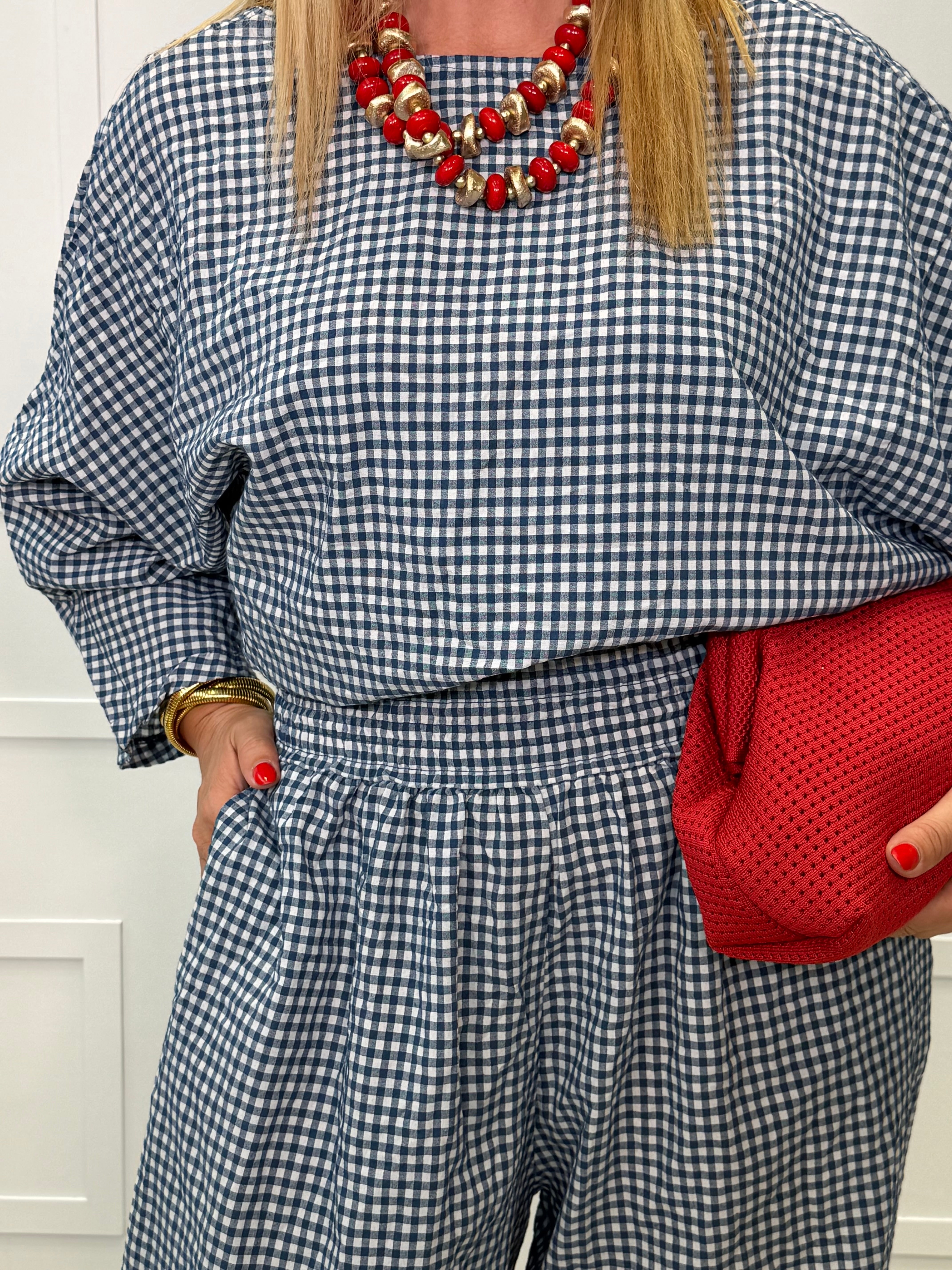 Blusa Naroba Vichy Marino