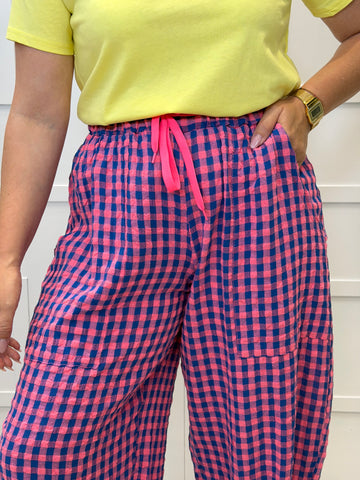 Pantalón Vichy La Picota  fucsia