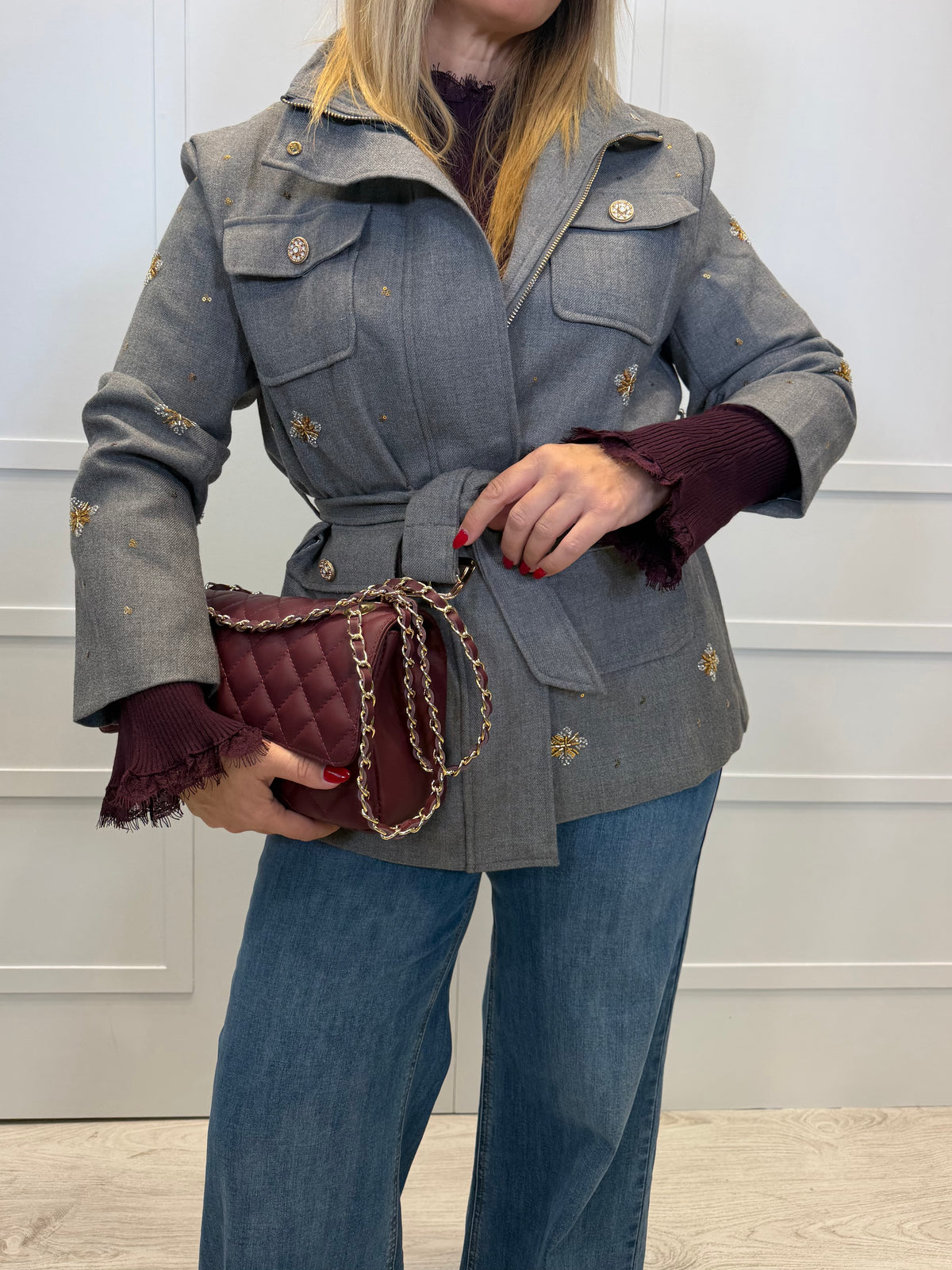 Chaqueta Porcieda Gris