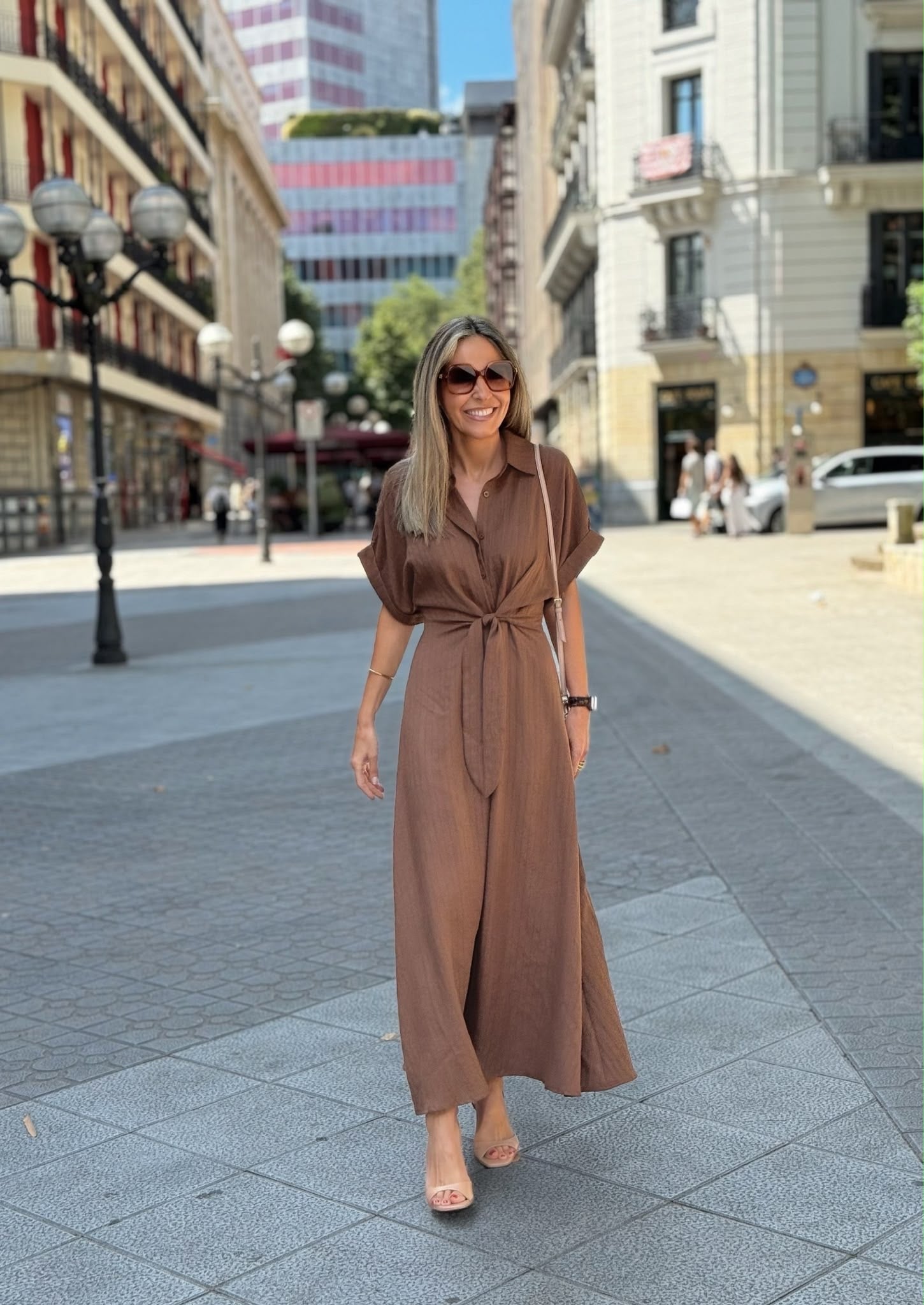 Vestido Los Castros Chocolate