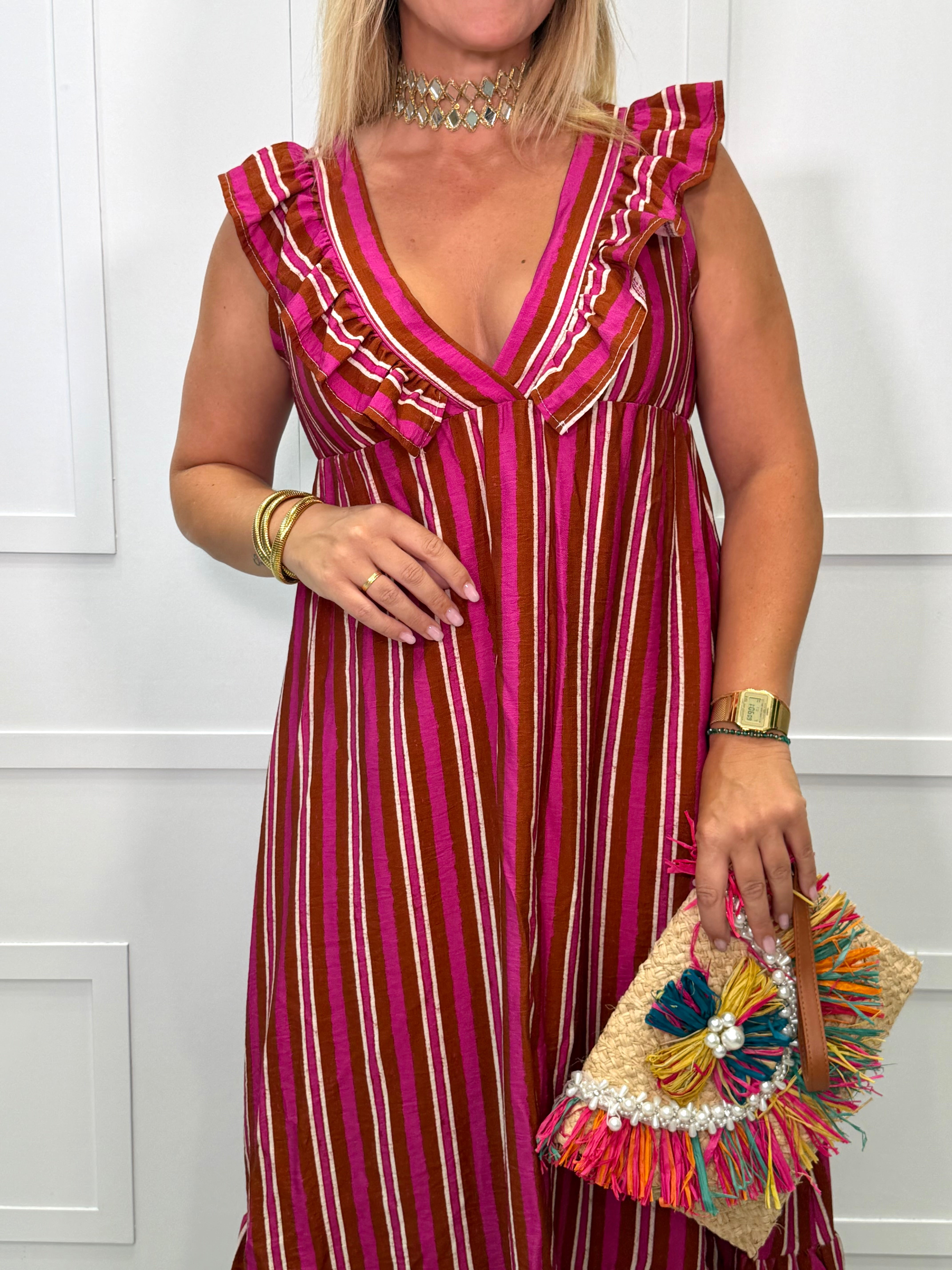 Vestido Polientes Fucsia