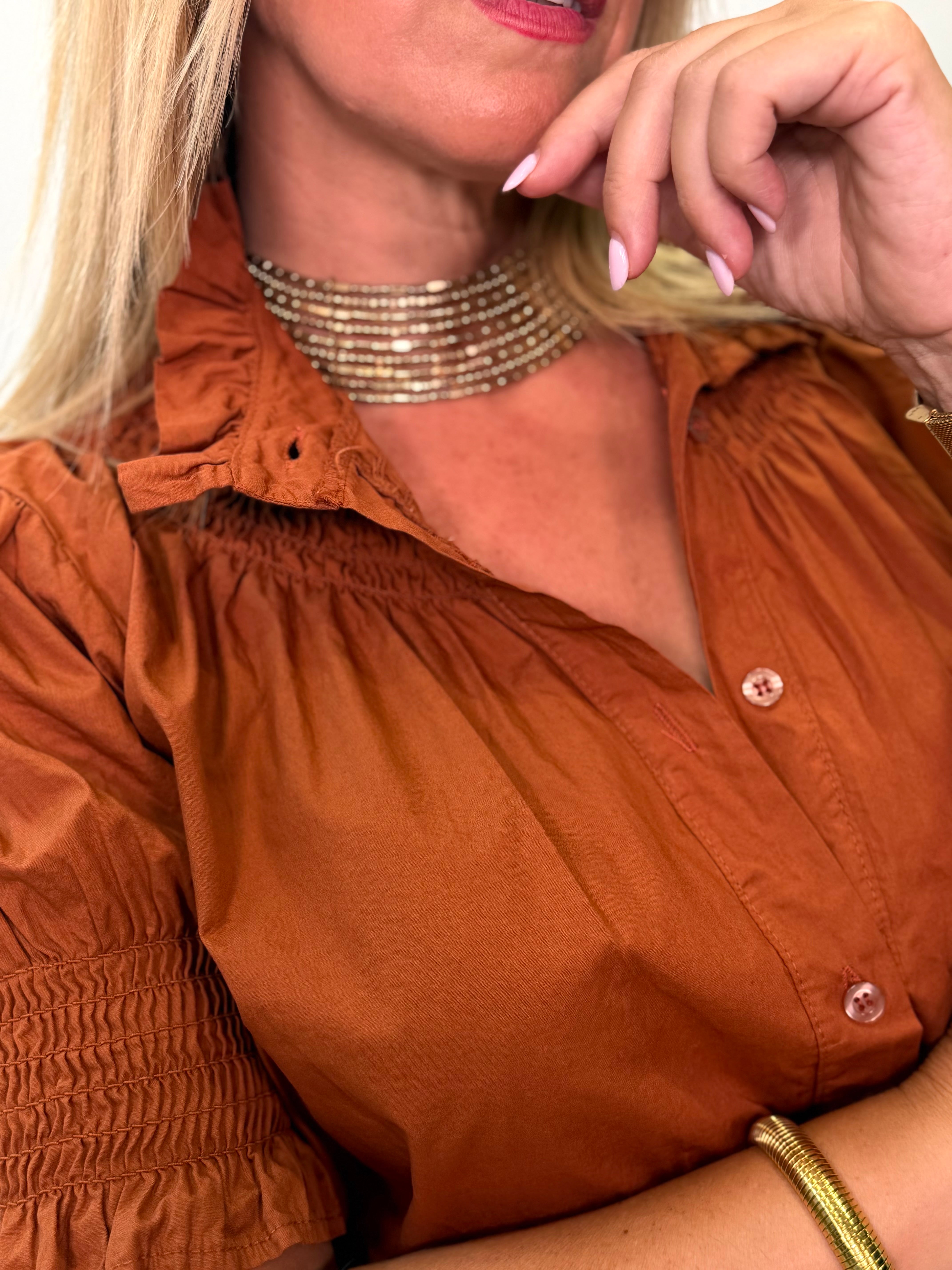 Blusa Carreño Teja