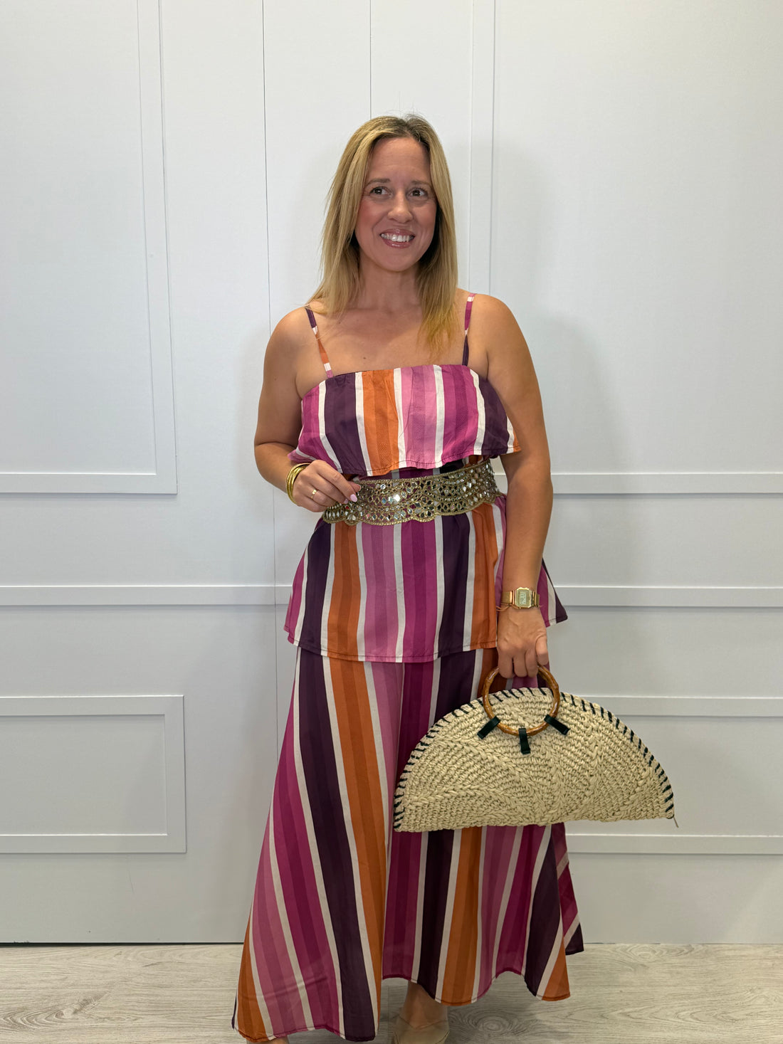 Vestido Los Corrales Naranja
