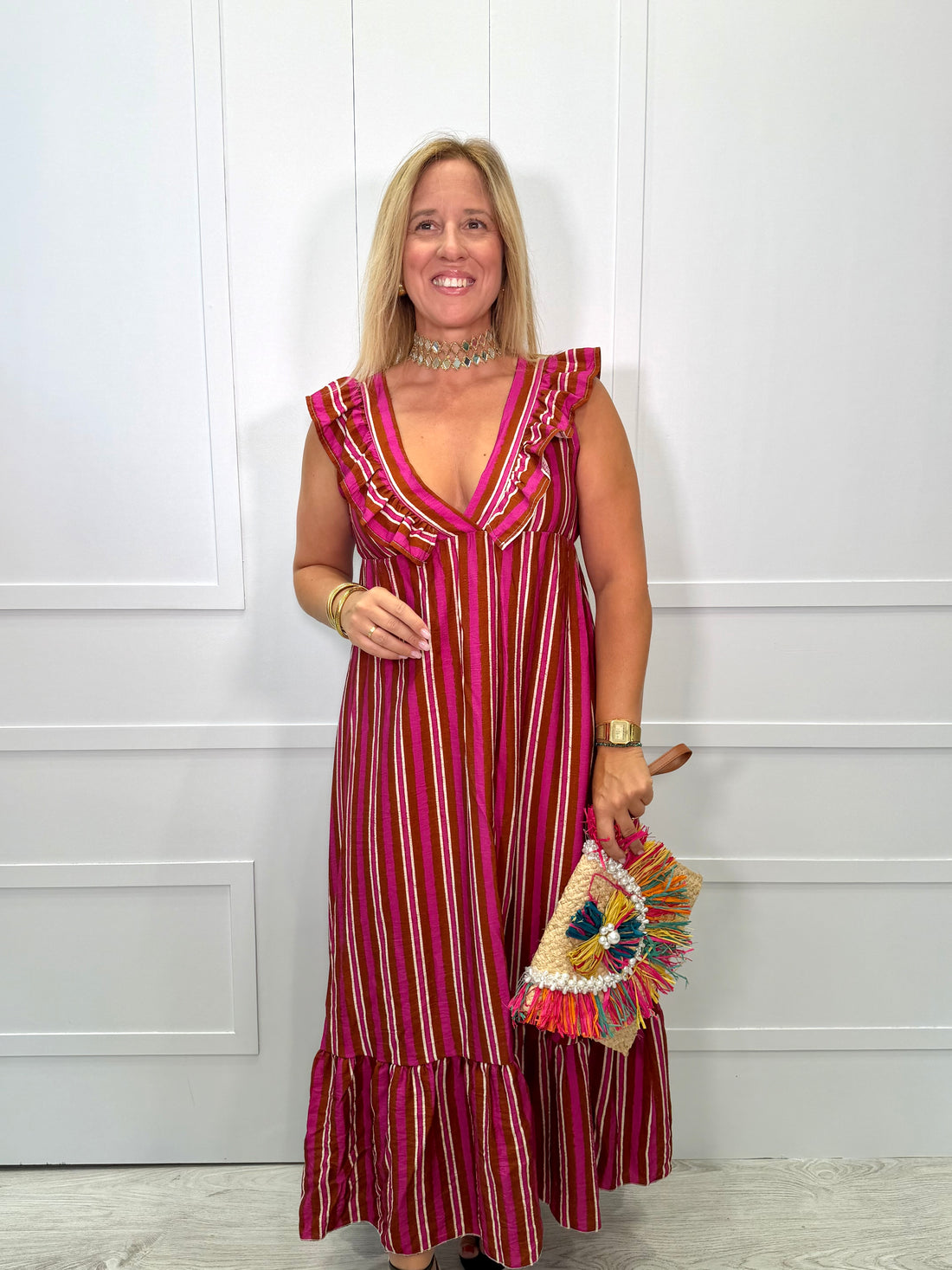 Vestido Polientes Fucsia