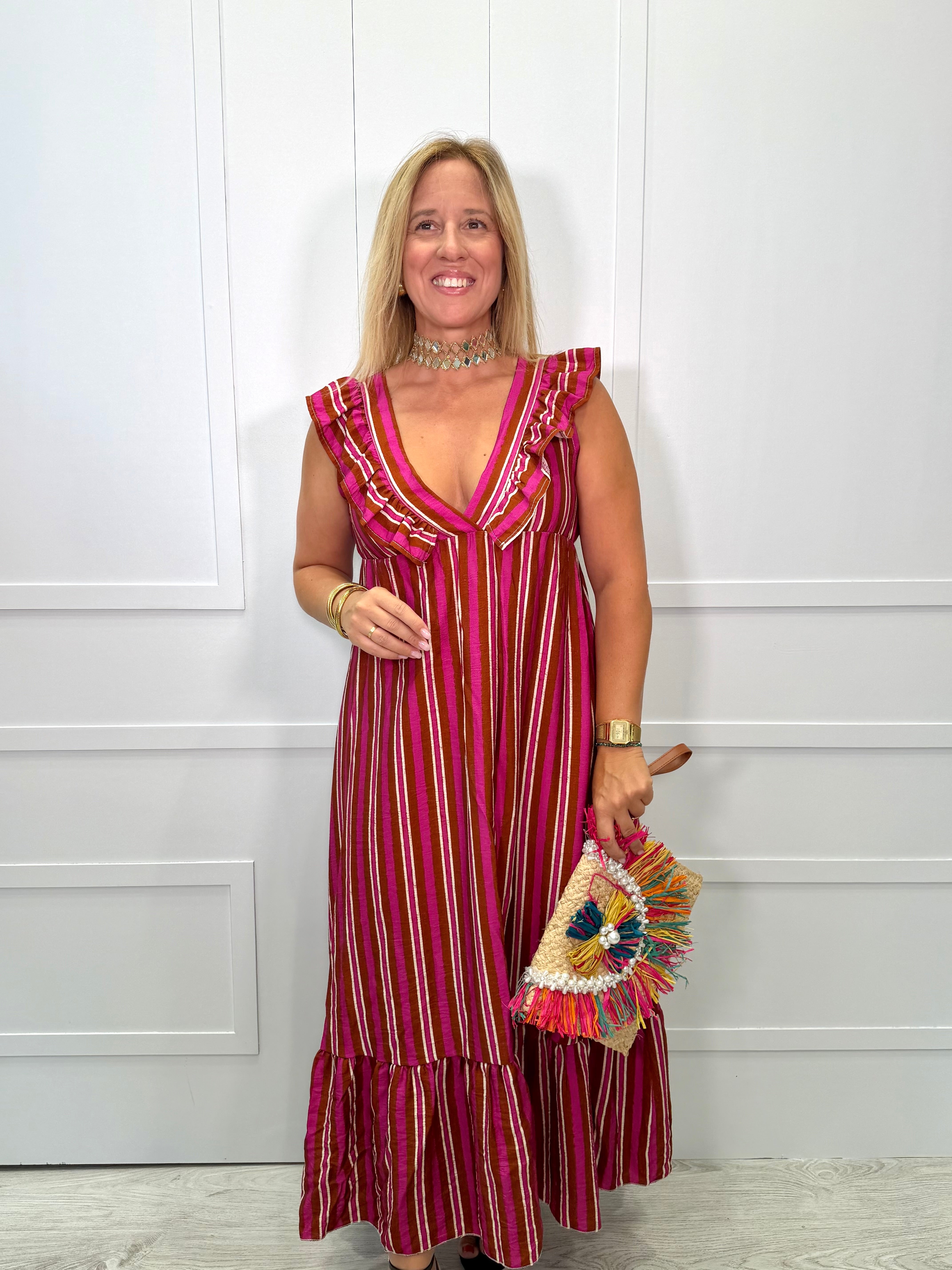 Vestido Polientes Fucsia