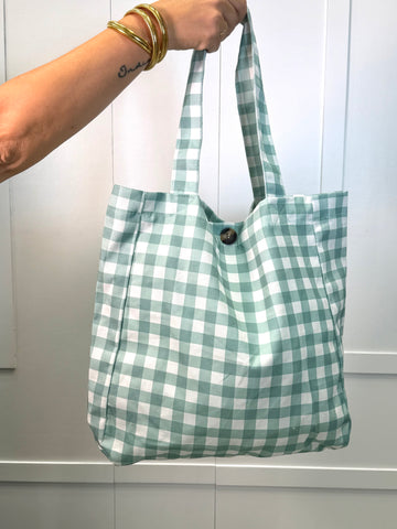 Bolso Vichy Verde agua