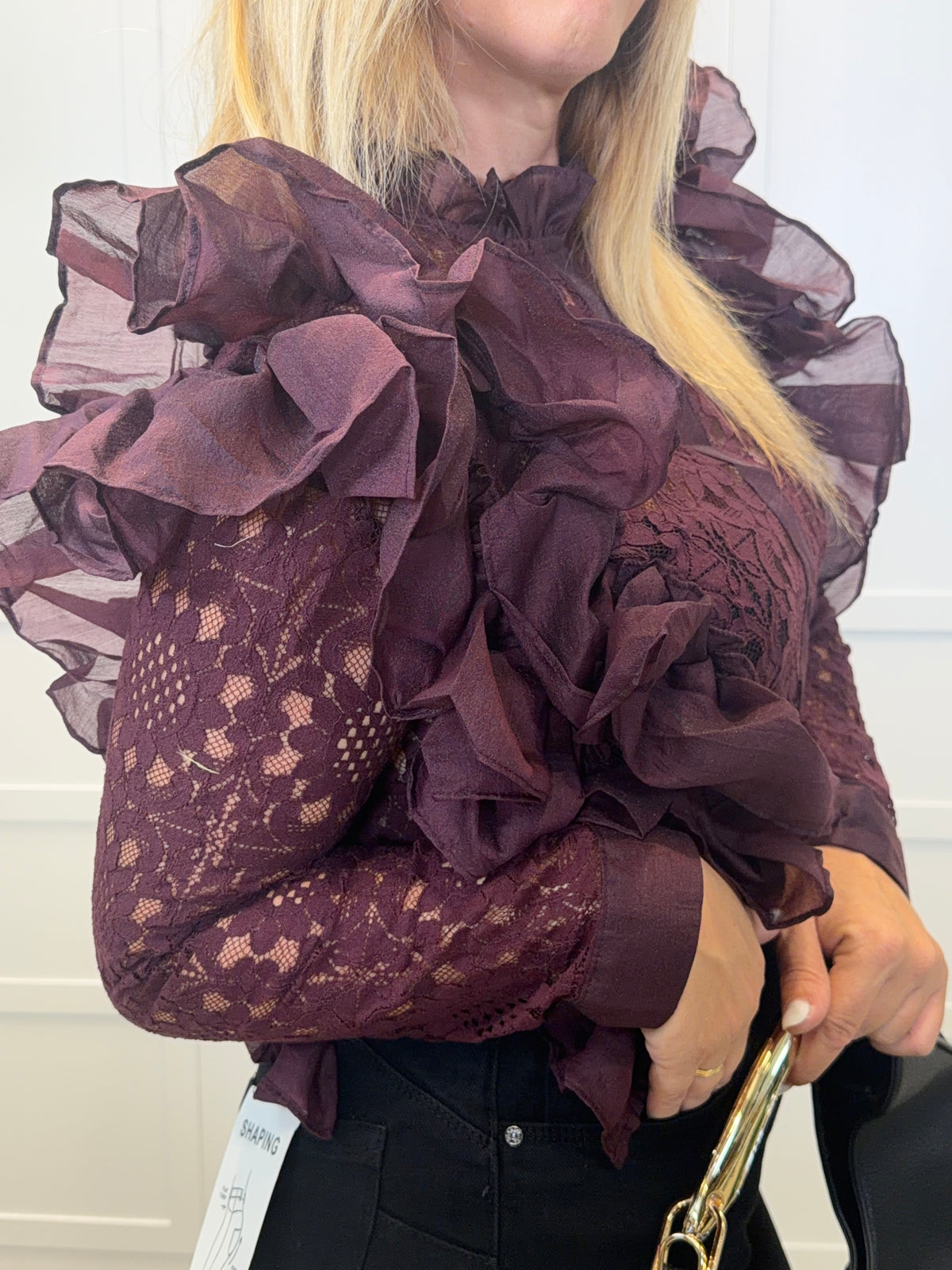 Blusa Pisueña Burdeos