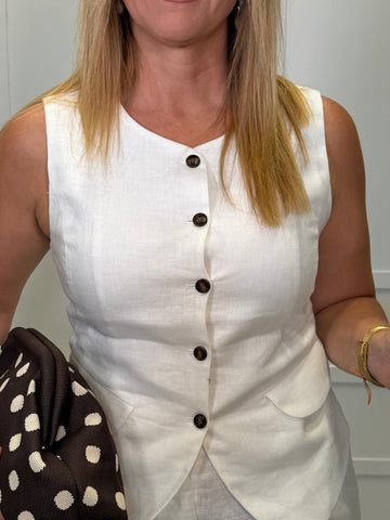 Chaleco Barreda Blanco
