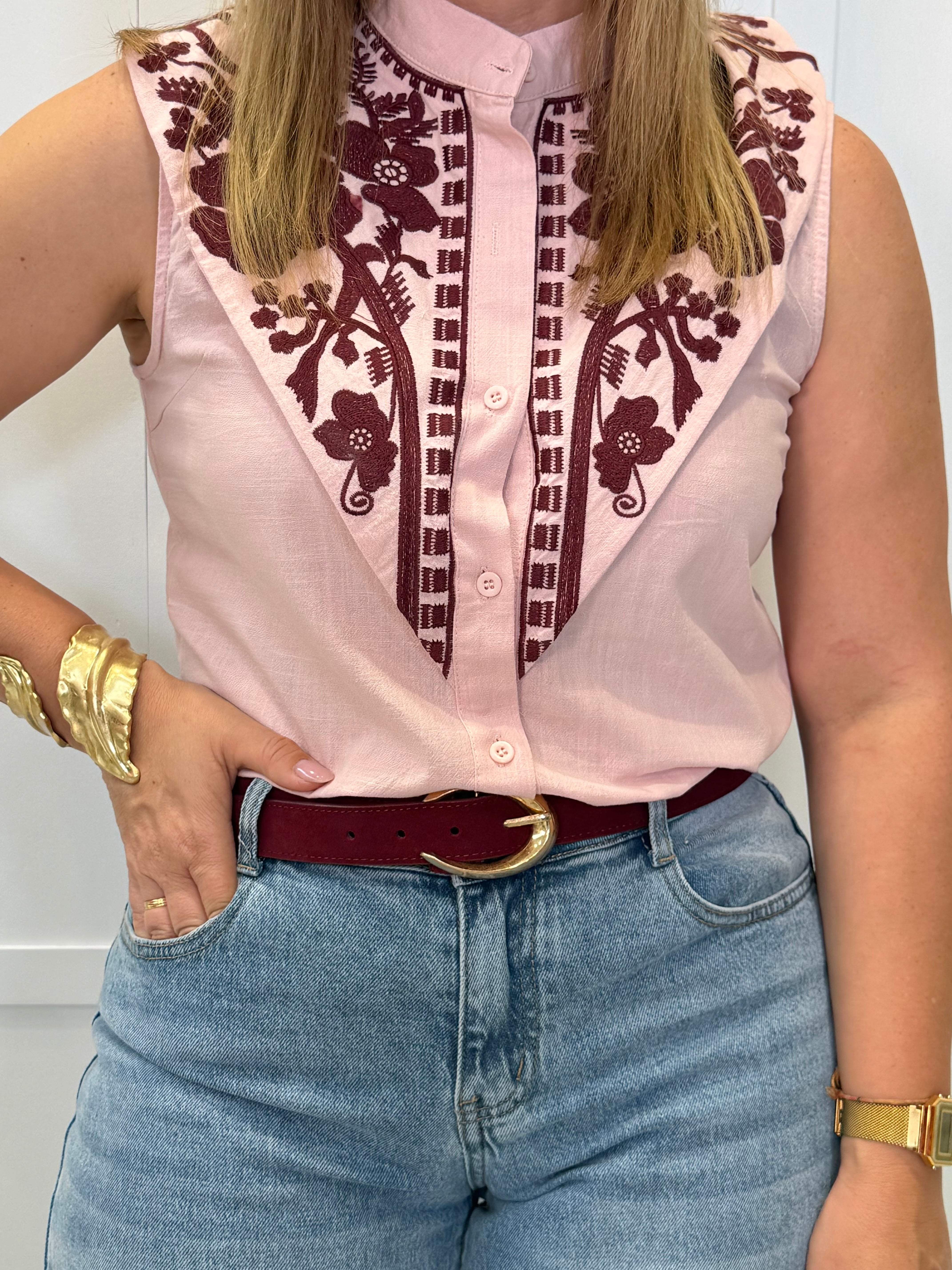 Blusa Vejo Burdeos